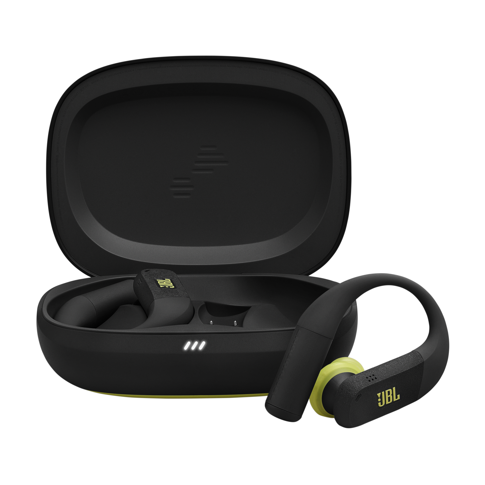 JBL Endurance Peak 4 True Wireless Sport Earbuds Black and Lime product image