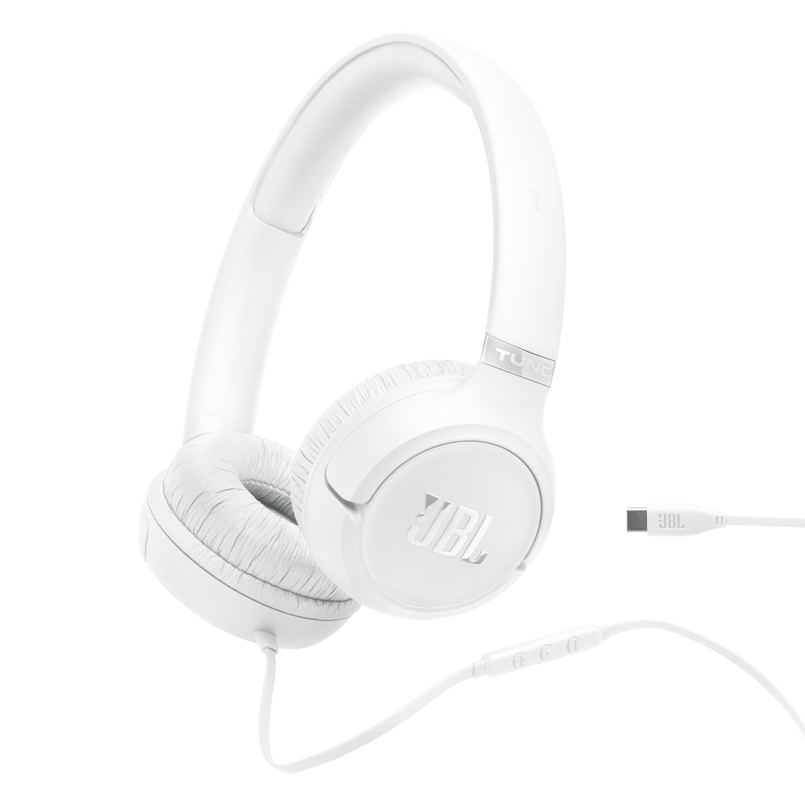 JBL Tune 530C USB-C Wired On-Ear Headphones White product image