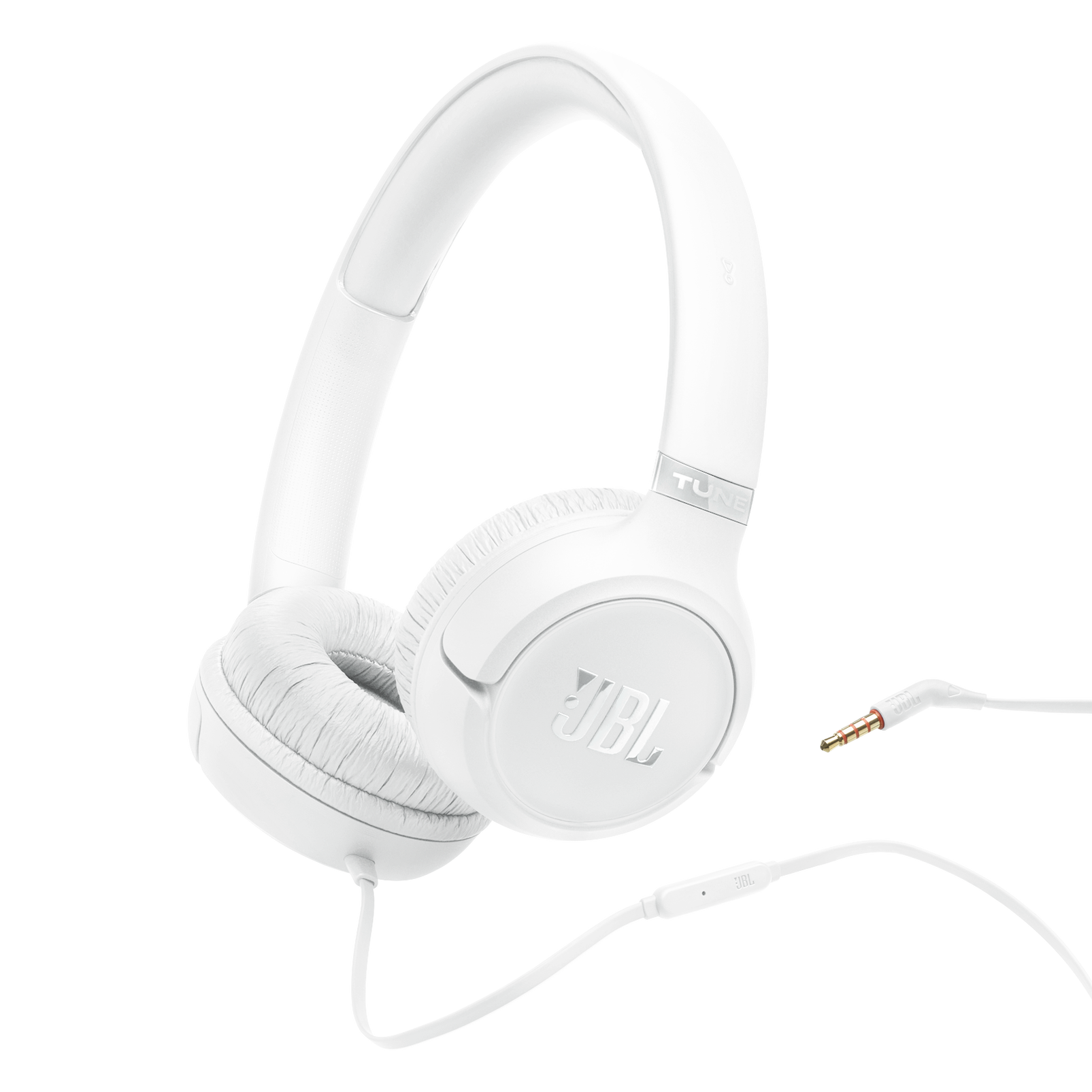 JBL Tune 530 Wired On-Ear Headphones White product image