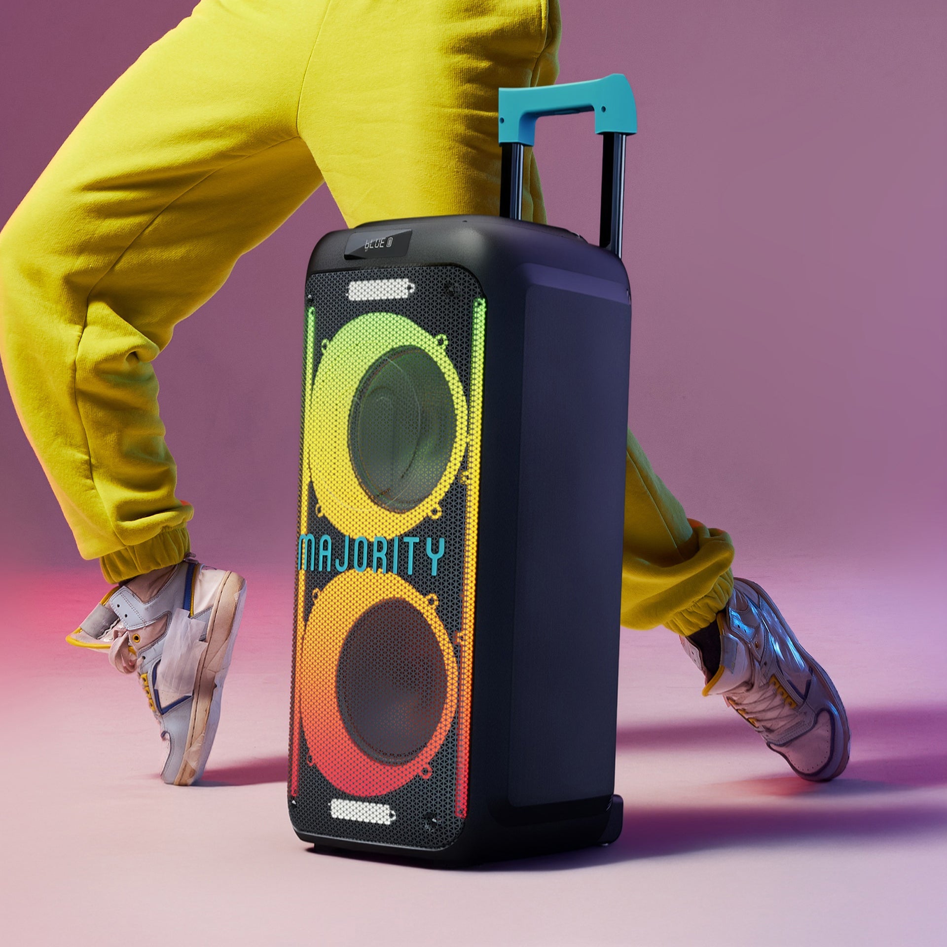 Majority Pulse P3 Portable Party Speaker, Black - official product image