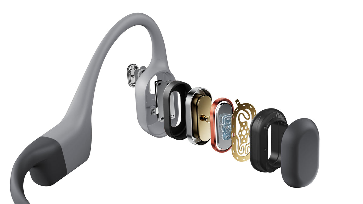 Shokz OpenSwim Pro Bone Conduction Swimming Headphones - Grey - internal components