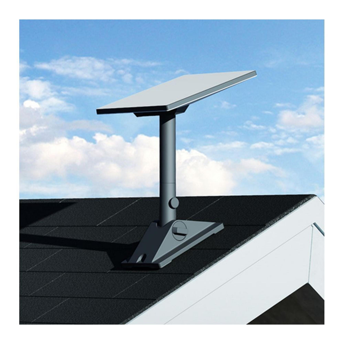 Starlink Mini Pivot Mount - mounted on a shingled roof