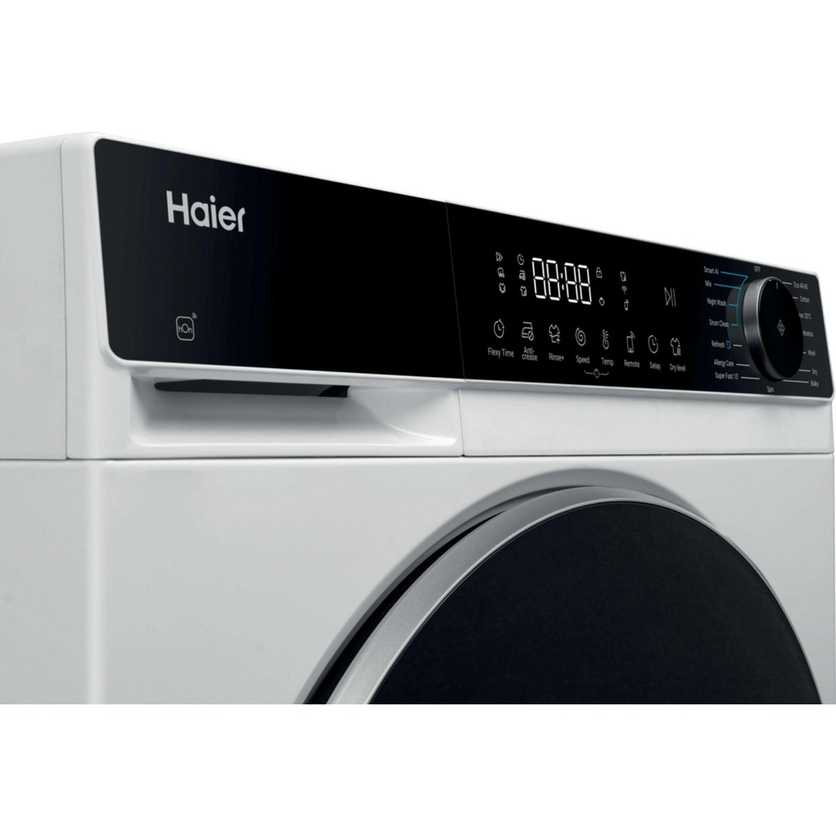 Haier X Series 5 10kg/6kg 1600 rpm Washer Dryer - White - touch control panel