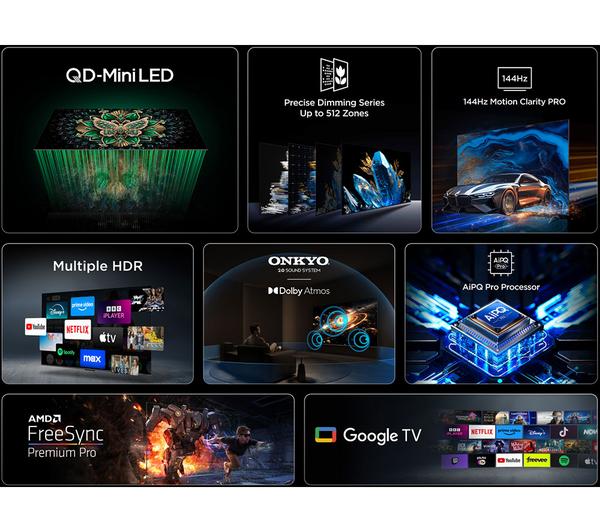 TCL 85" 144Hz Mini LED Google TV | 85C6K