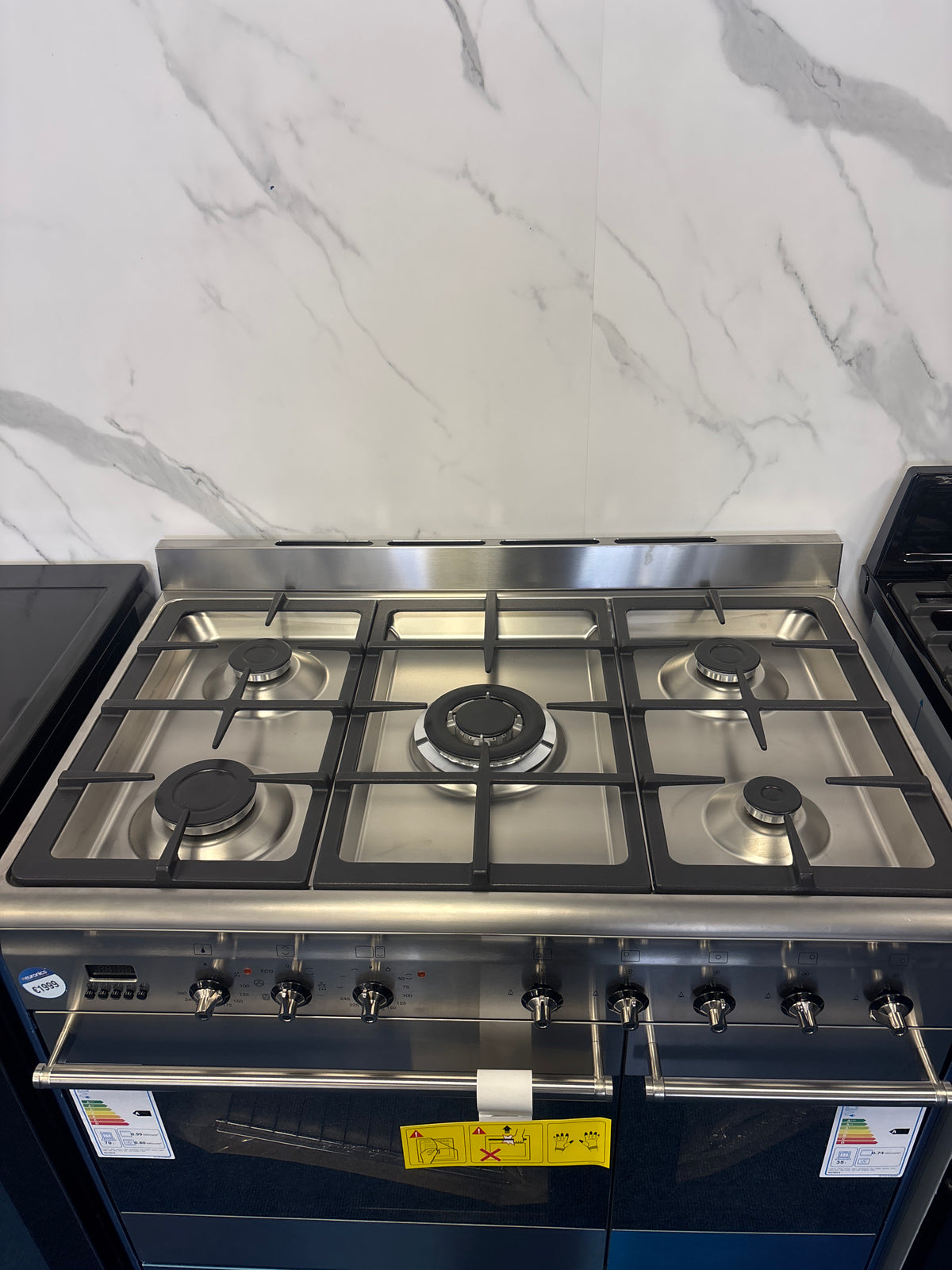 ***Ex- Dispaly Model*** Smeg Concert 90cm Dual Fuel Range Cooker - Stainless Steel | SCB92MX9