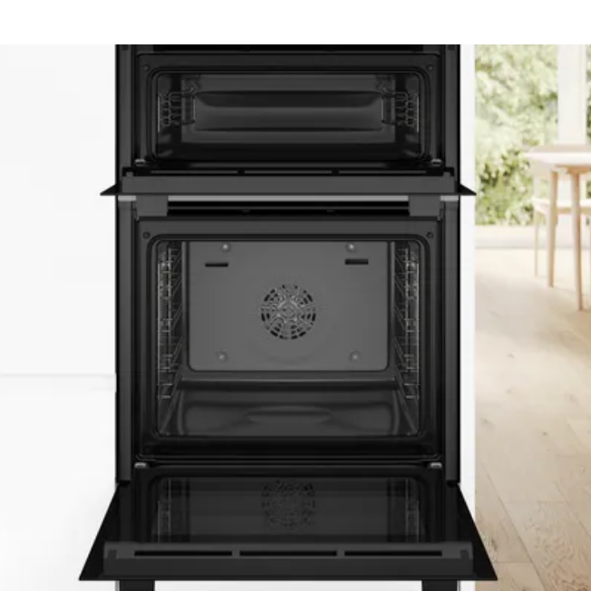 BOSCH Series 4 Electric Double Oven – Silver | MBA533BS3B