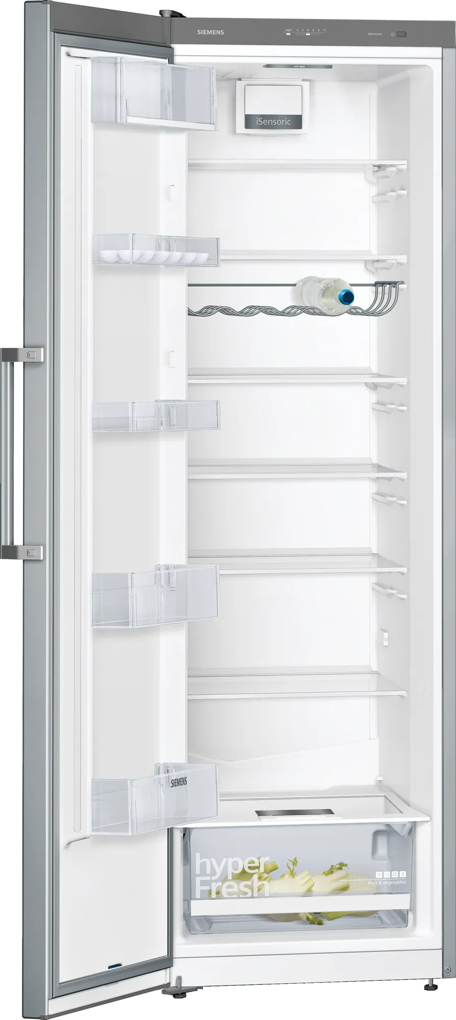 Siemens IQ300 free-standing fridge 186 x 60 cm Brushed steel anti-fingerprint | KS36VVIEPG