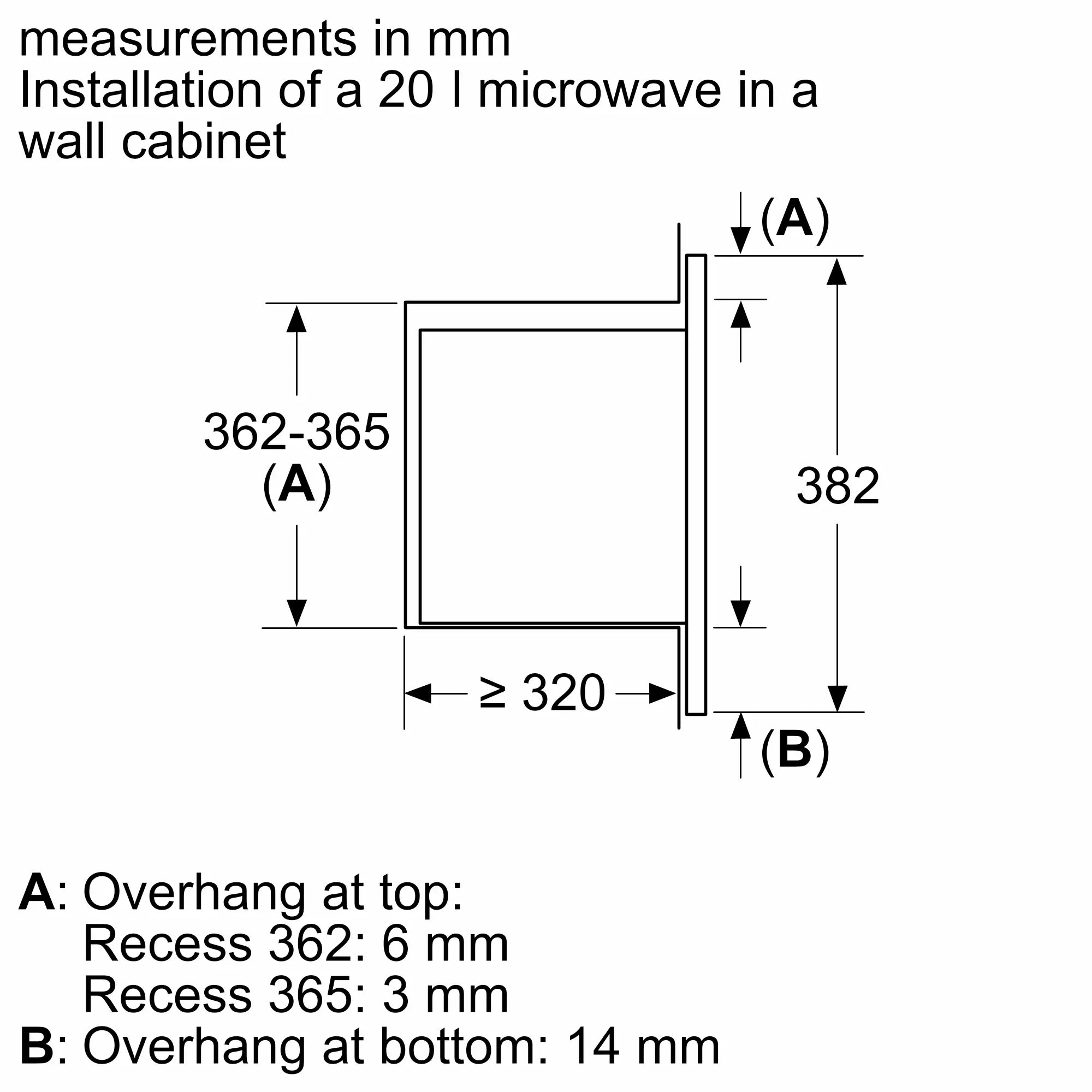 Bosch BFL523MS3B Series 2 built-in 20 litre solo microwave in Stainless Steel