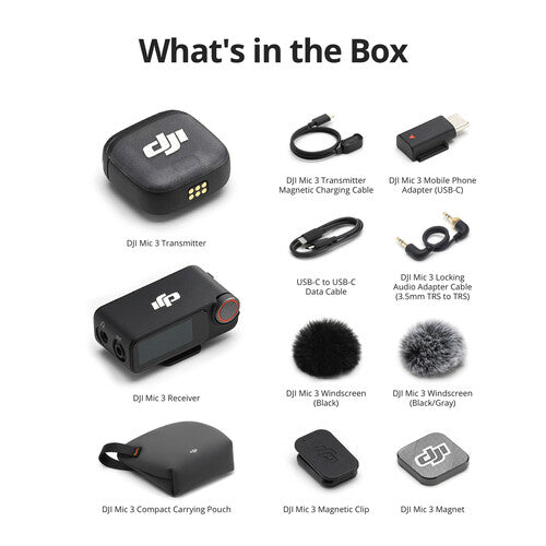 DJI Mic 3 Wireless Mic System Compact | CP.RN.00000479.01