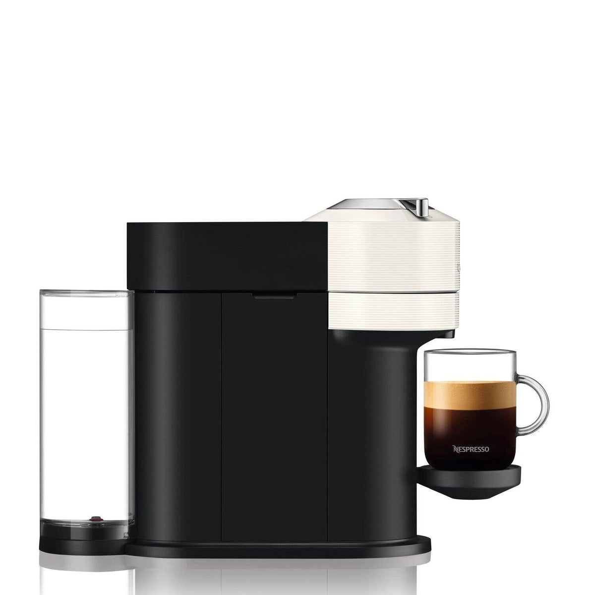 De'Longhi Nespresso Vertuo Next & Aeroccino3 - White - side view