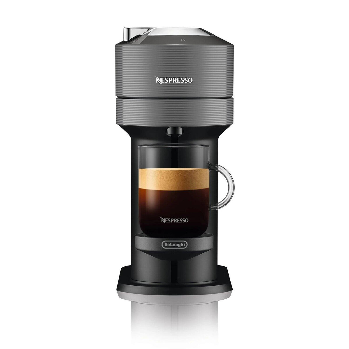 De'Longhi Nespresso Vertuo Next & Aeroccino3 - Grey - front view