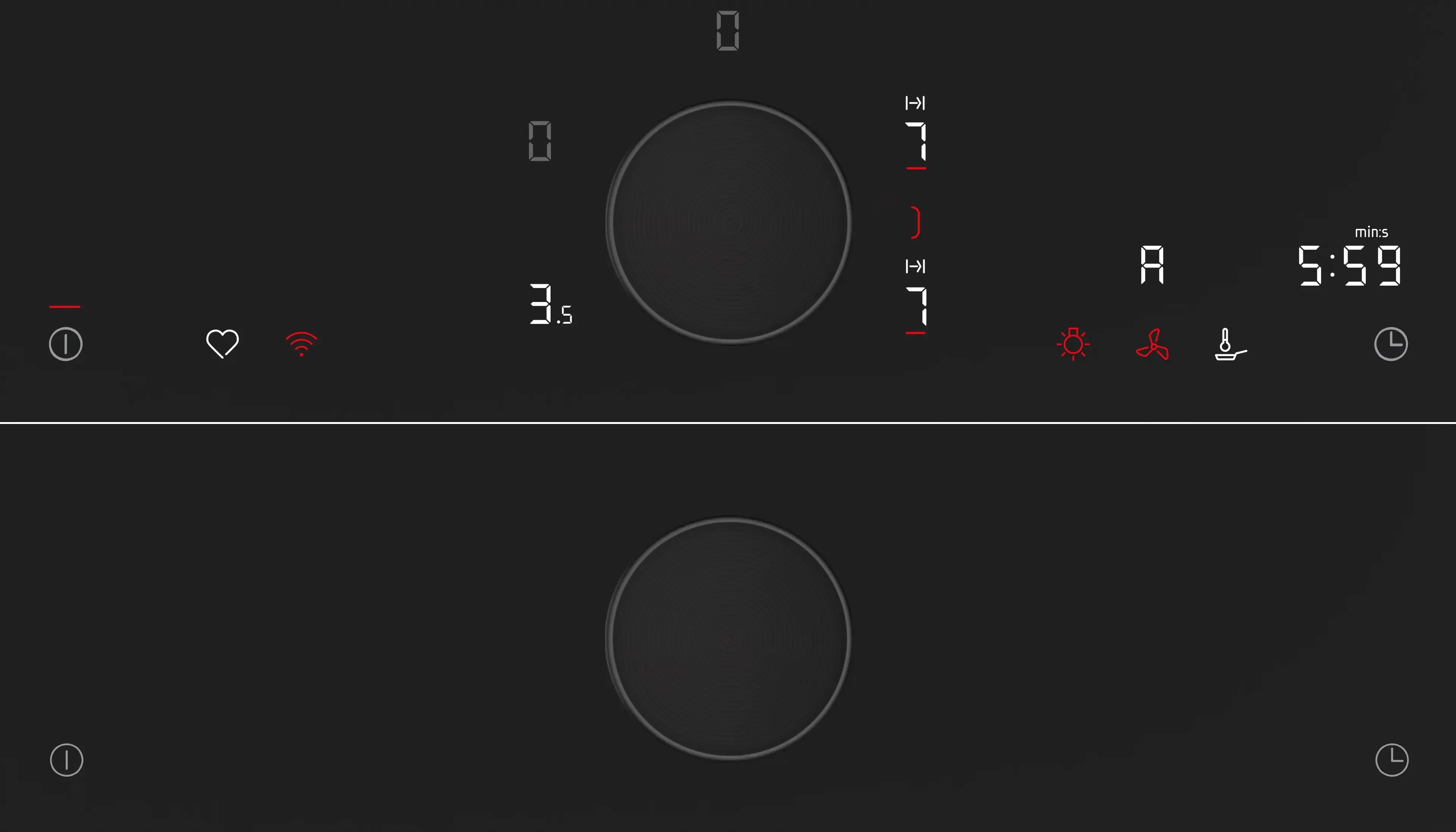 NEFF N 90 T68FUV4L0 80cm Flex Induction Hob with TwistPad in Black