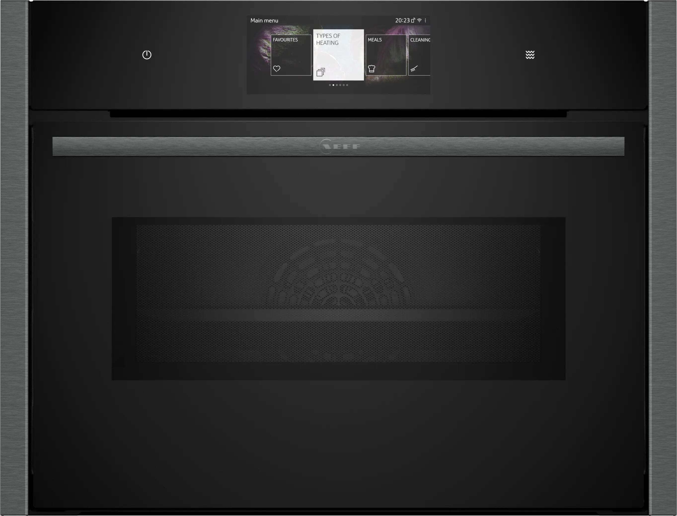 NEFF N90 C24MT73G0B built-in compact oven with microwave in Graphite-Grey