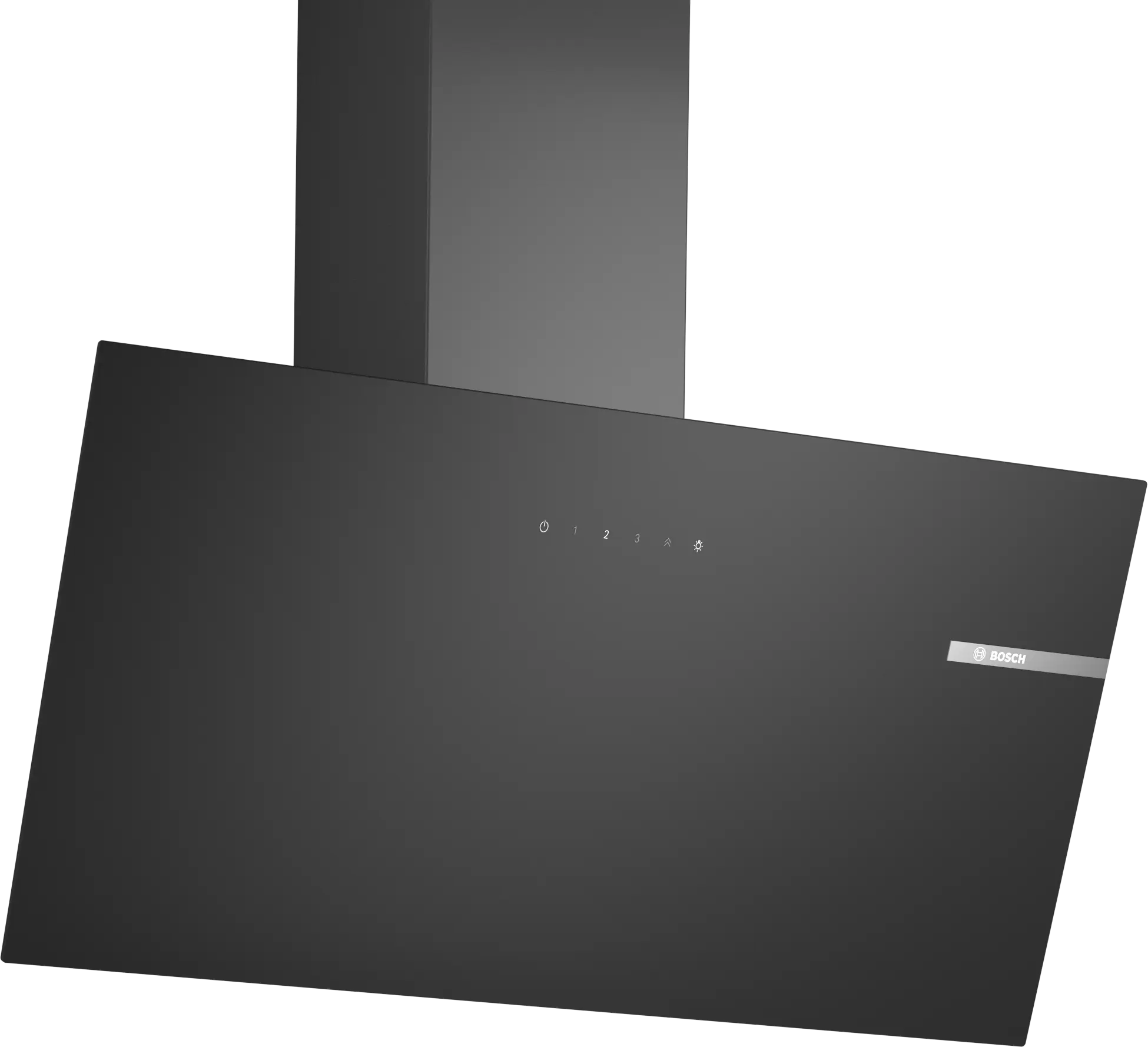 Bosch Series 2 80cm inclined glass cooker hood in Black