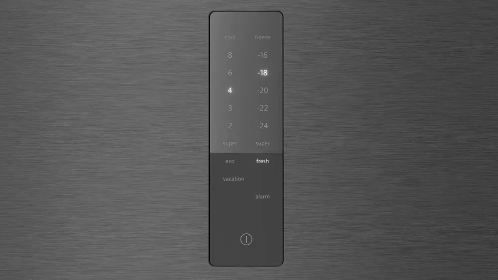 Siemens iQ300 363 L Freestanding Fridge‑Freezer – Brushed Black Steel | KG39NXXBF