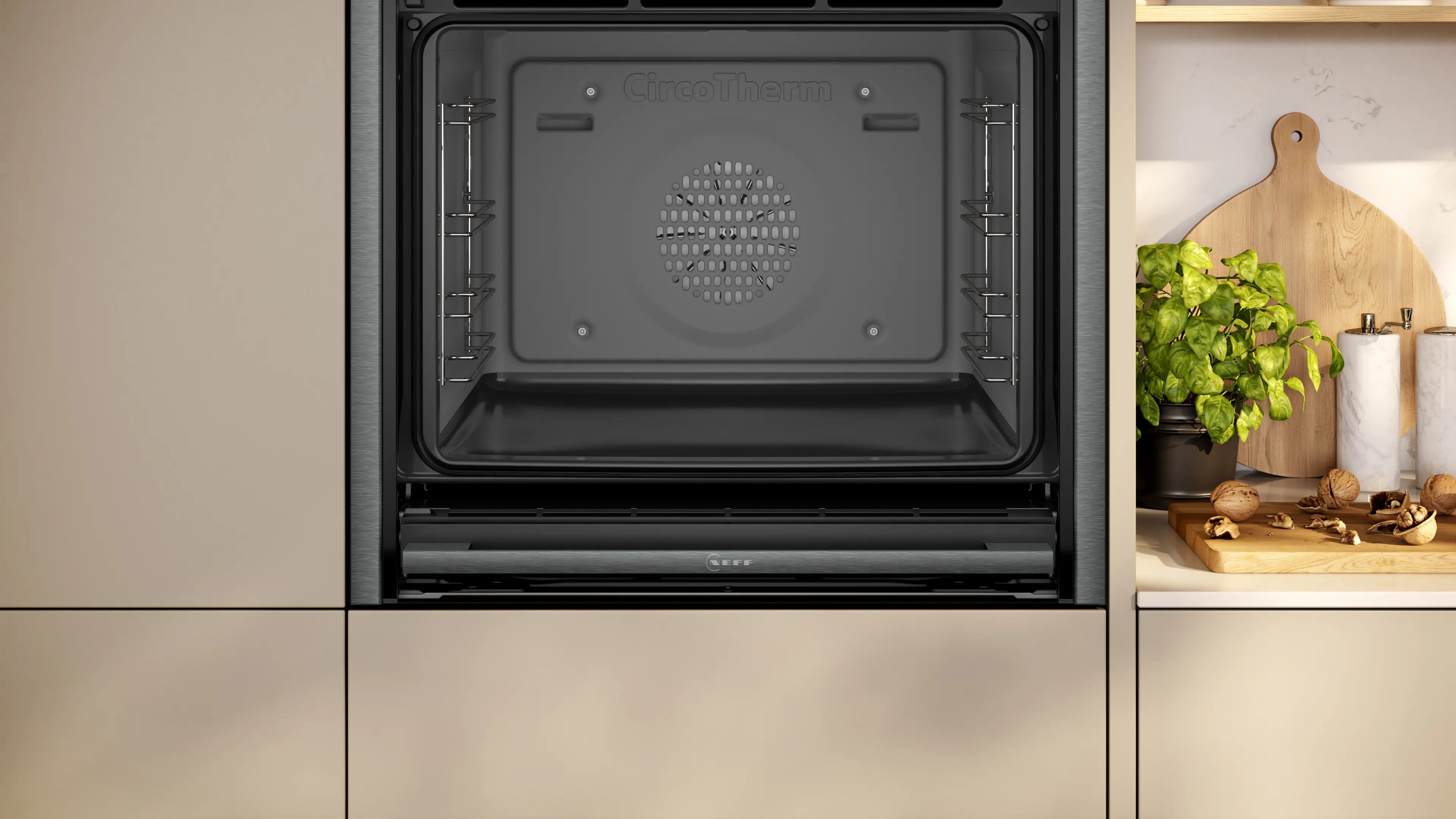 NEFF B64CS51G0B N90 Slide&Hide built-in single oven in Graphite-Grey