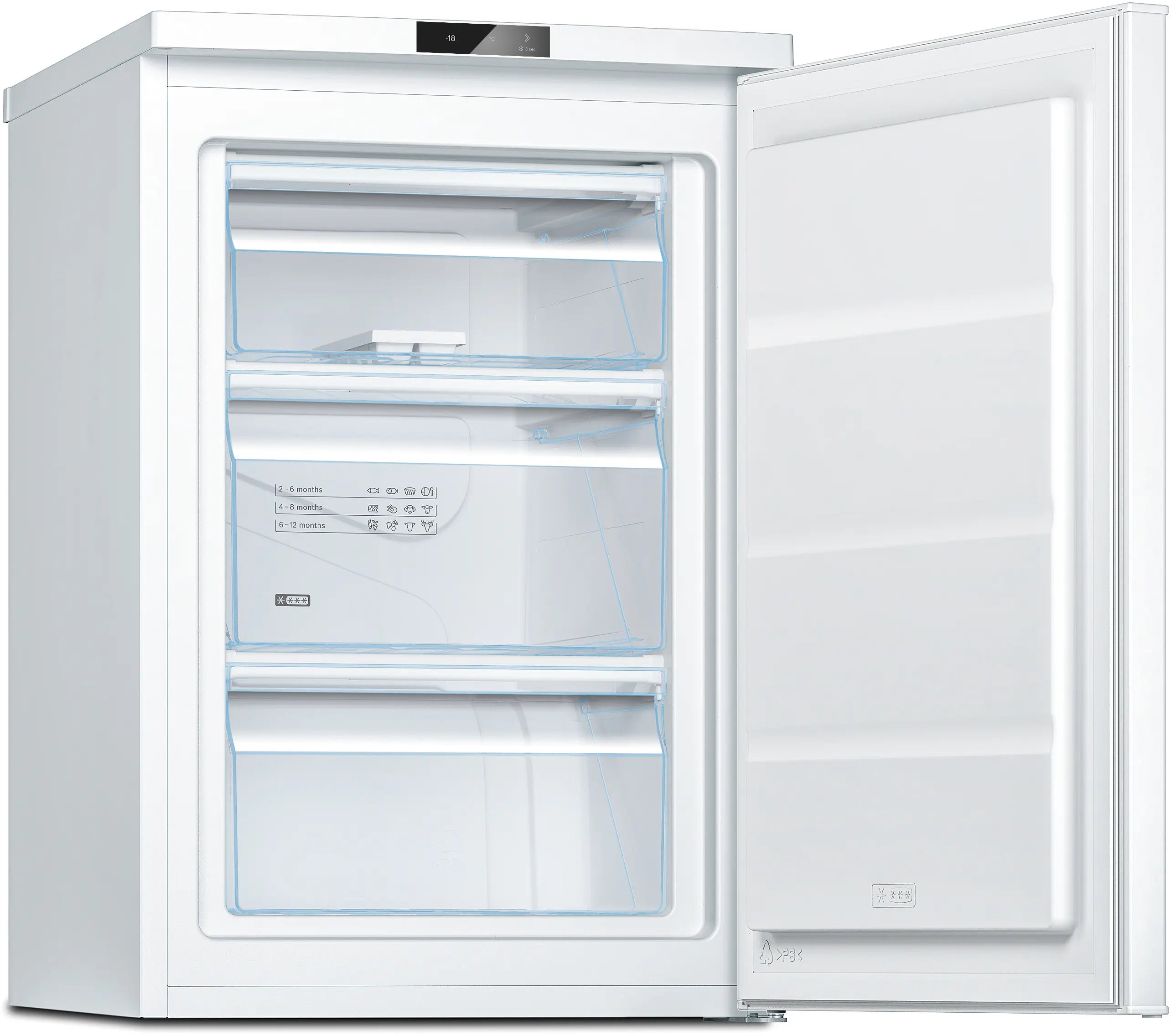 Bosch GTV15NWEBG Series 2 under counter freezer in White