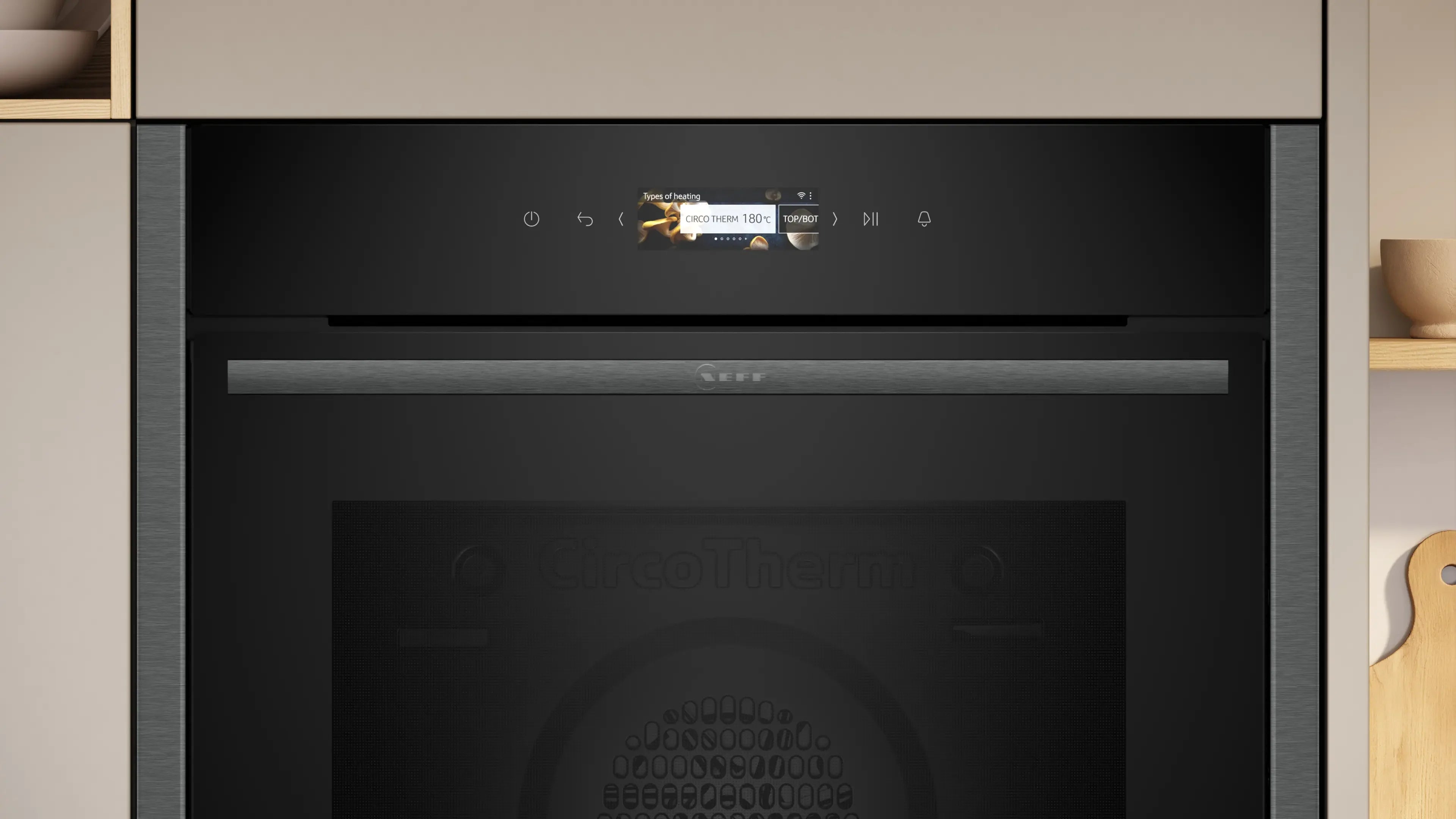 NEFF N70 smart built-in single oven B24CR71G0B in Graphite-Grey