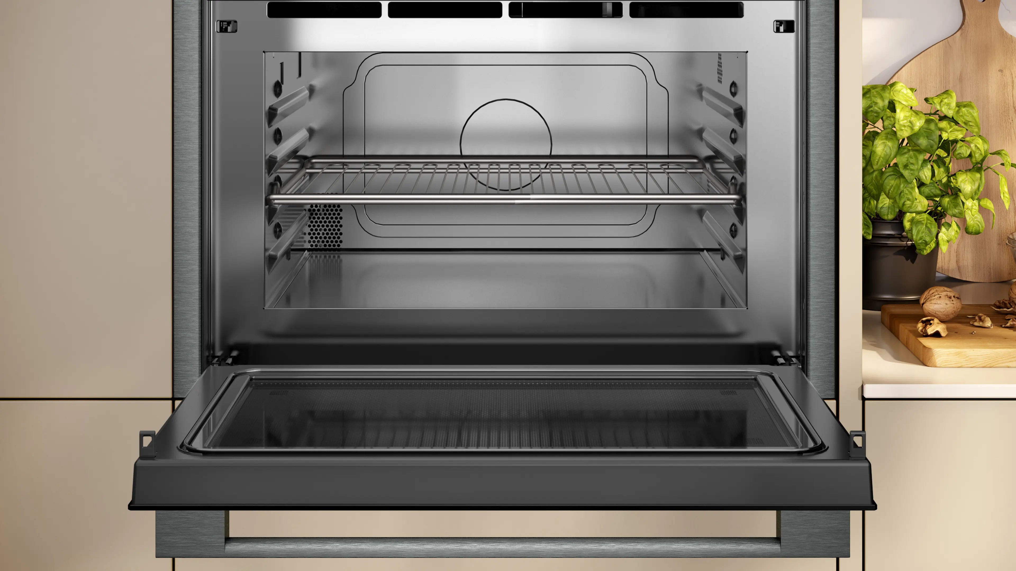 NEFF N70 C24GR3XG1B built-in microwave oven with grill in Graphite-Grey