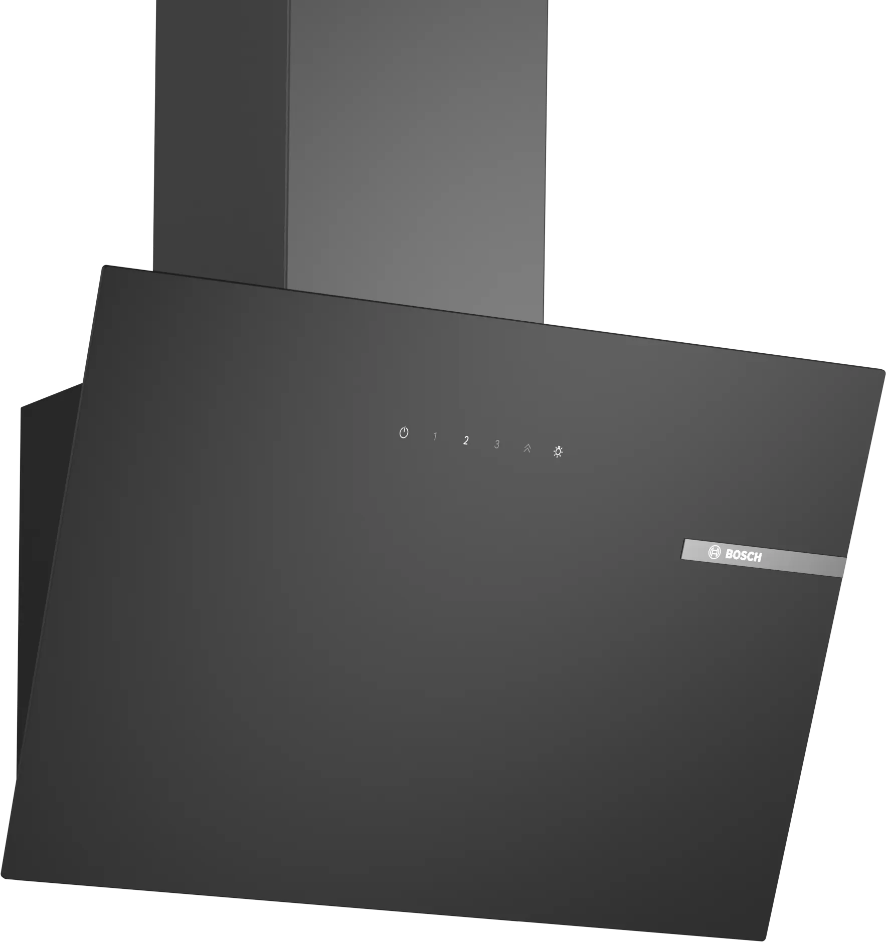 Bosch Series 2 60cm inclined glass cooker hood in Black