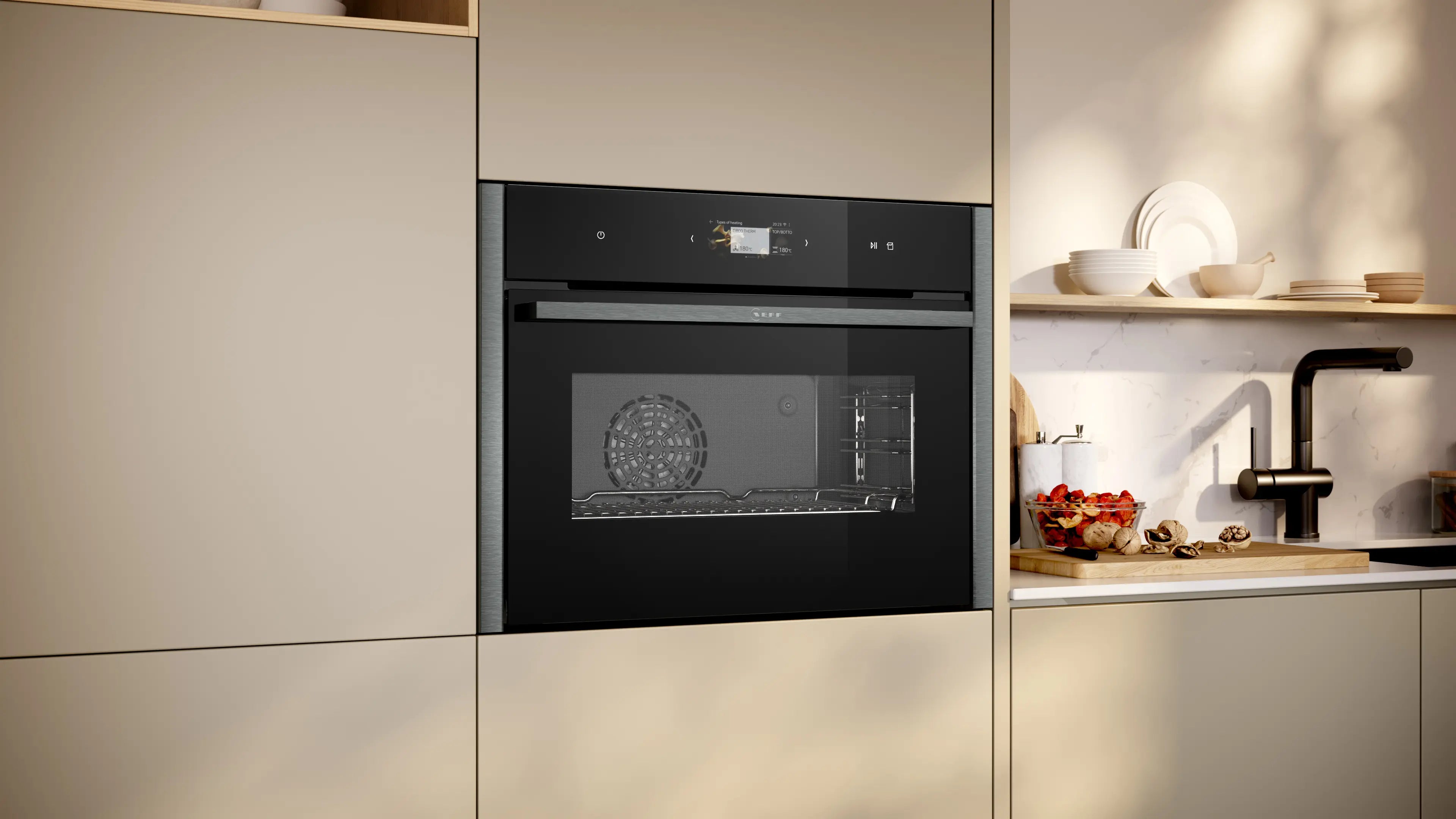 NEFF N90 compact combi-steam oven C24FS31G0B in Graphite-Grey