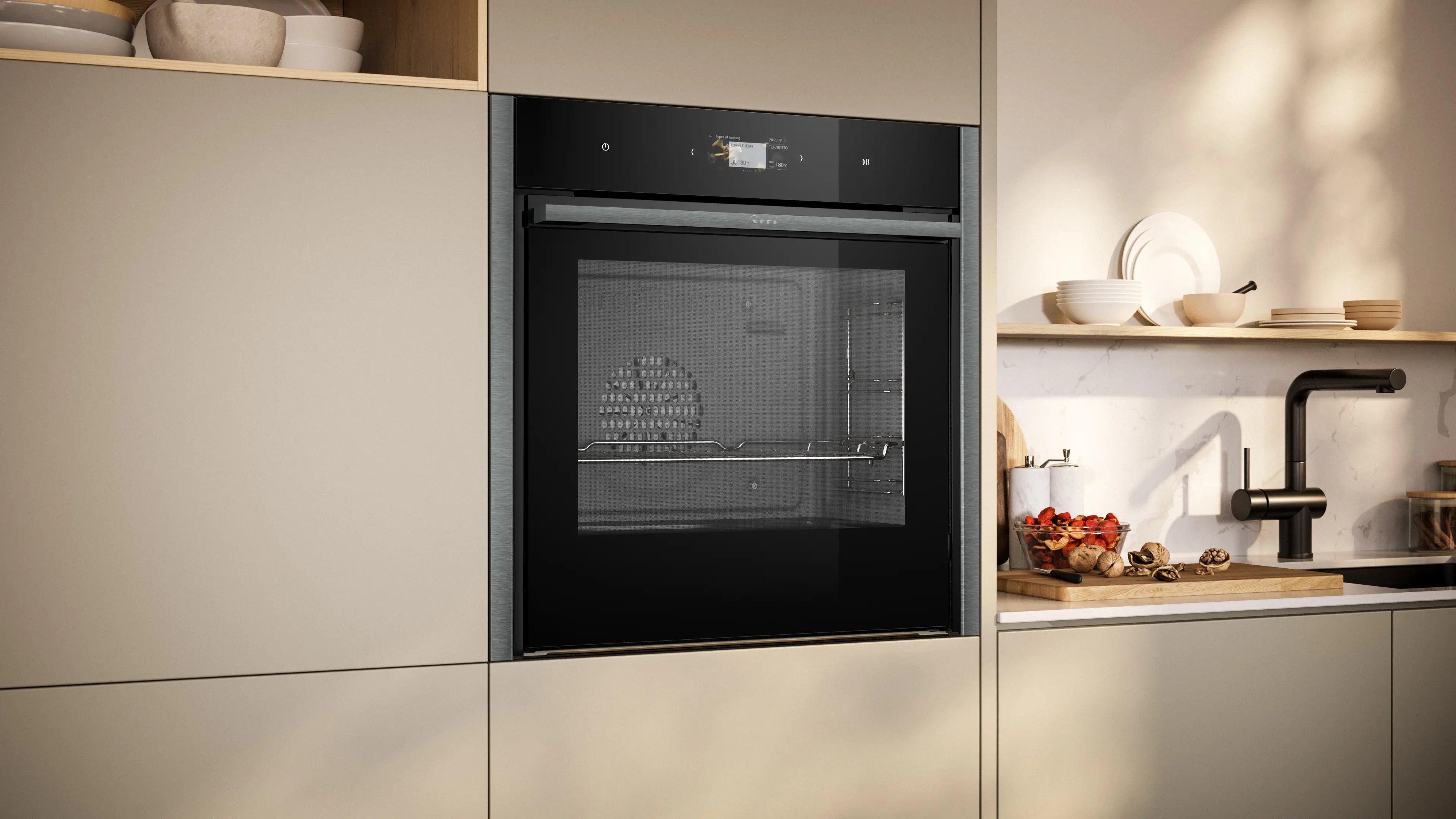 NEFF B64CS51G0B N90 Slide&Hide built-in single oven in Graphite-Grey