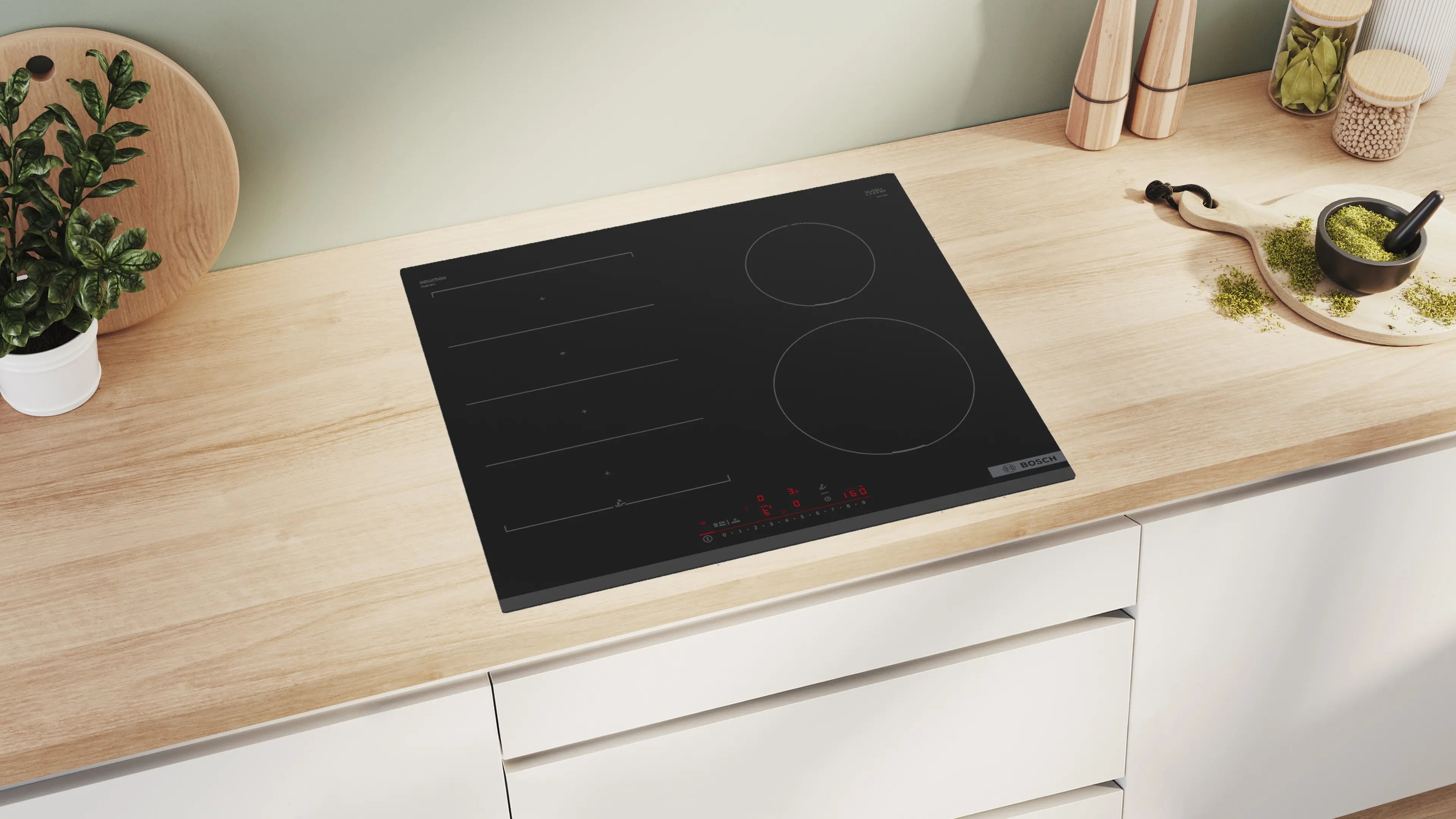 Bosch Series 6 PIX631HC1E 60cm FlexInduction hob in Black