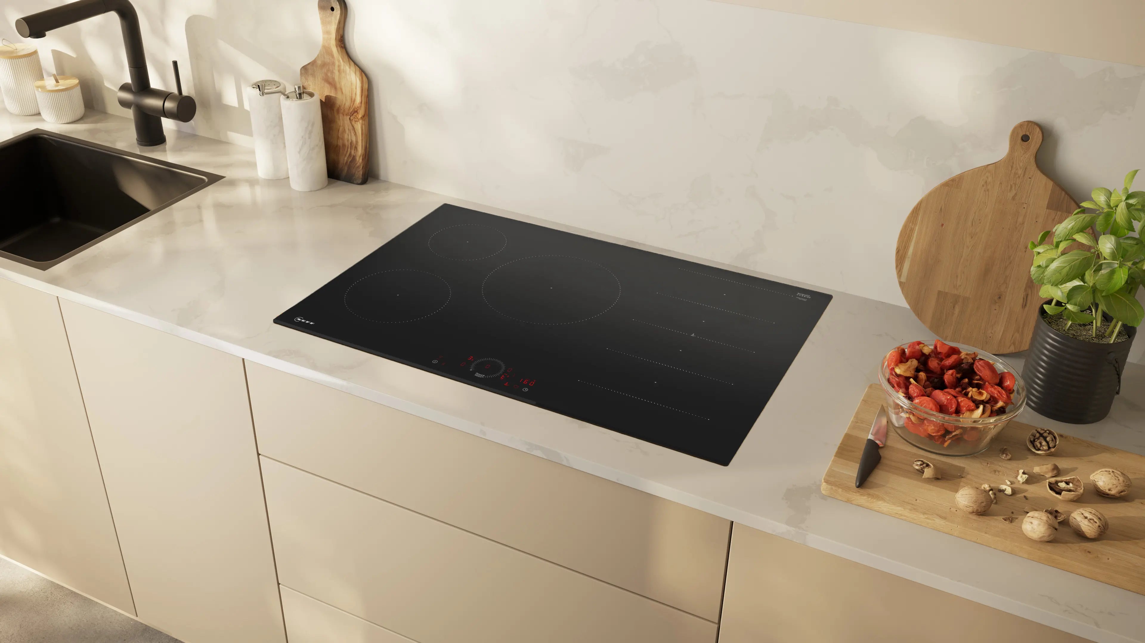 NEFF N 70 T68FHV4L0 80cm Flex Induction Hob in Black