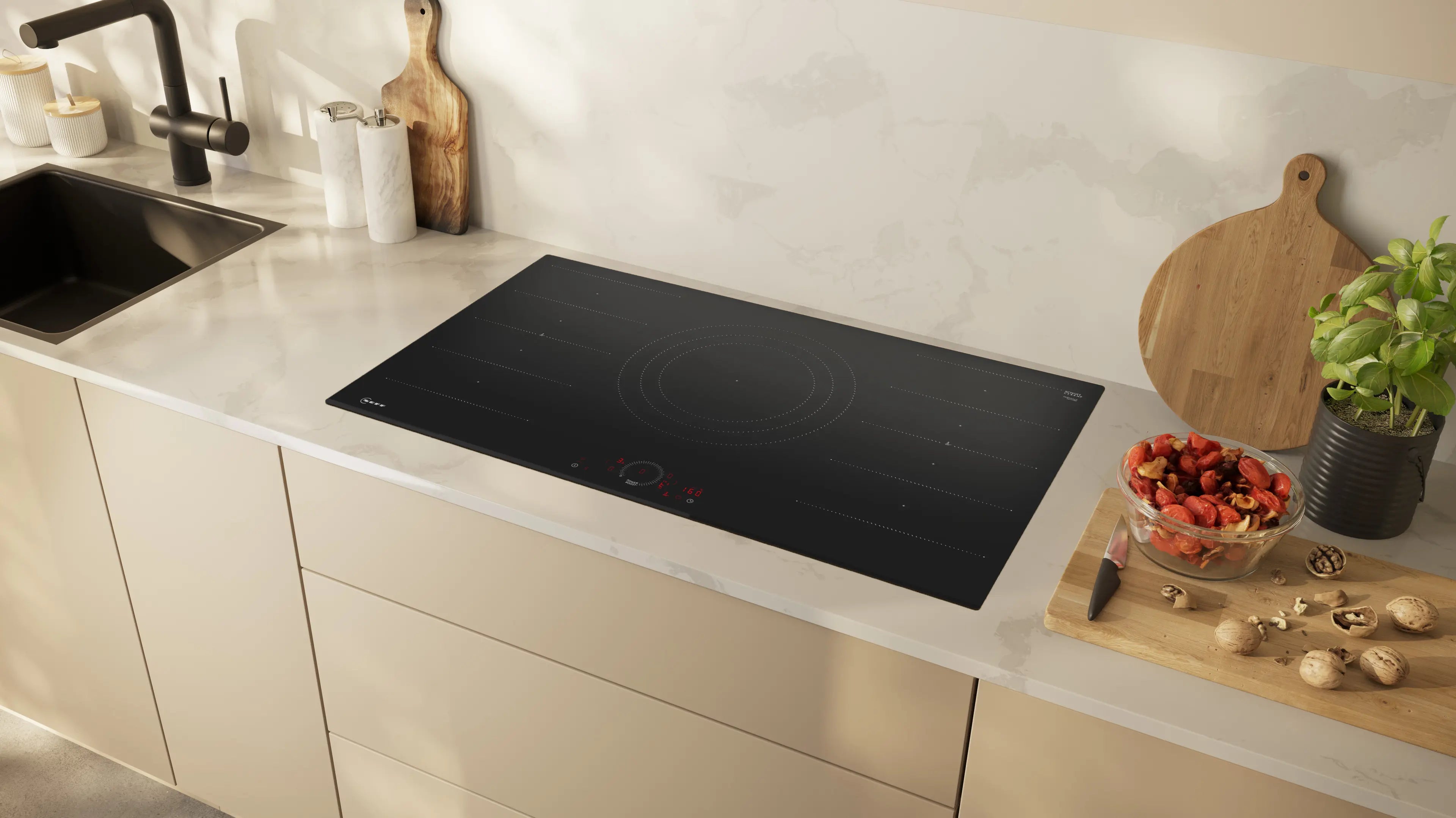 NEFF N 70 T69FHV4L0 90cm Flex Induction Hob in Black