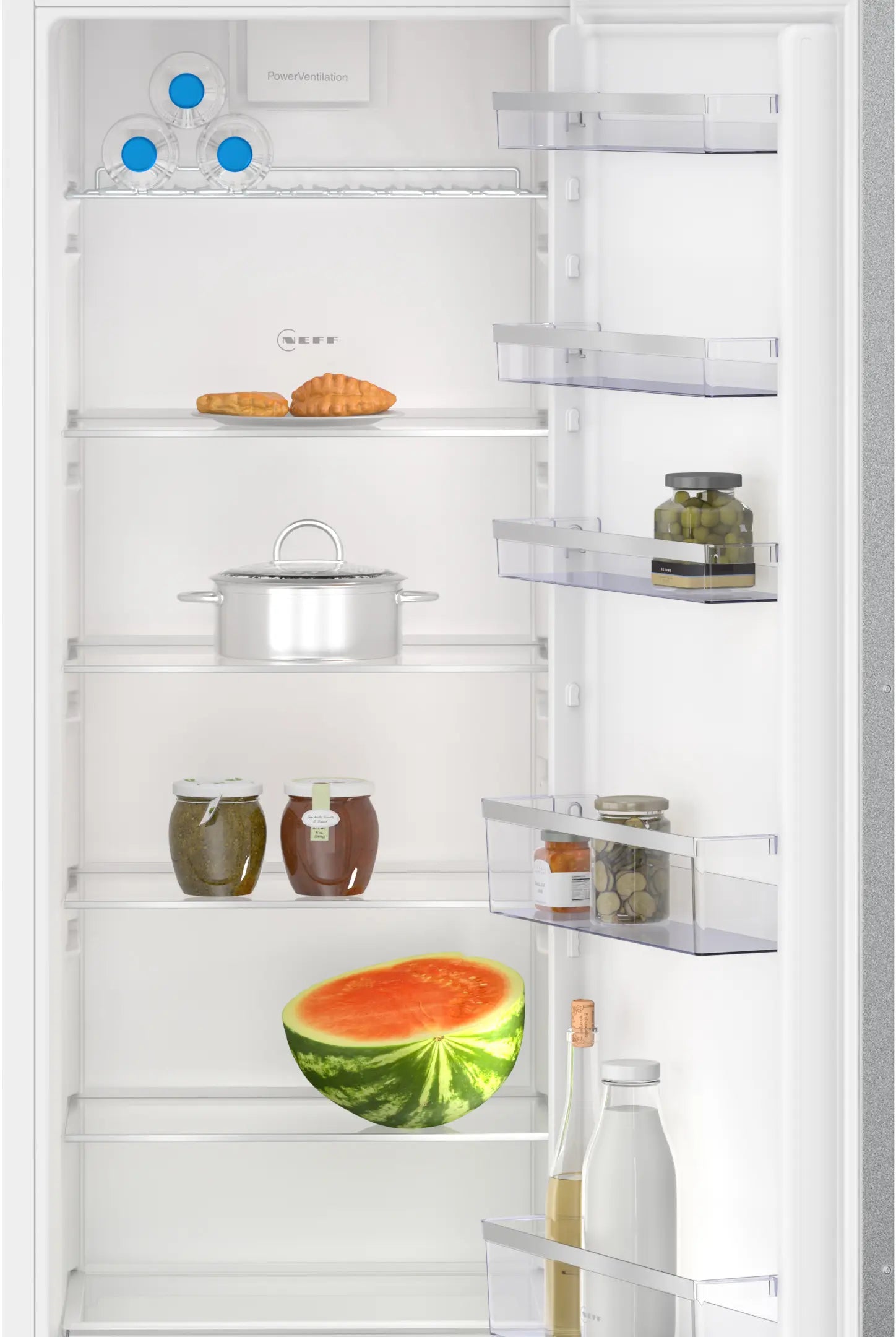 NEFF KI1812FE0G N50 built-in tall larder fridge, 177cm niche