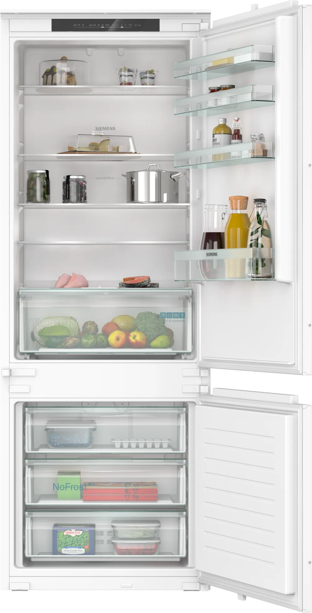 Siemens iQ100 Built‑In Bottom Freezer Fridge‑Freezer – KB96NNSE0