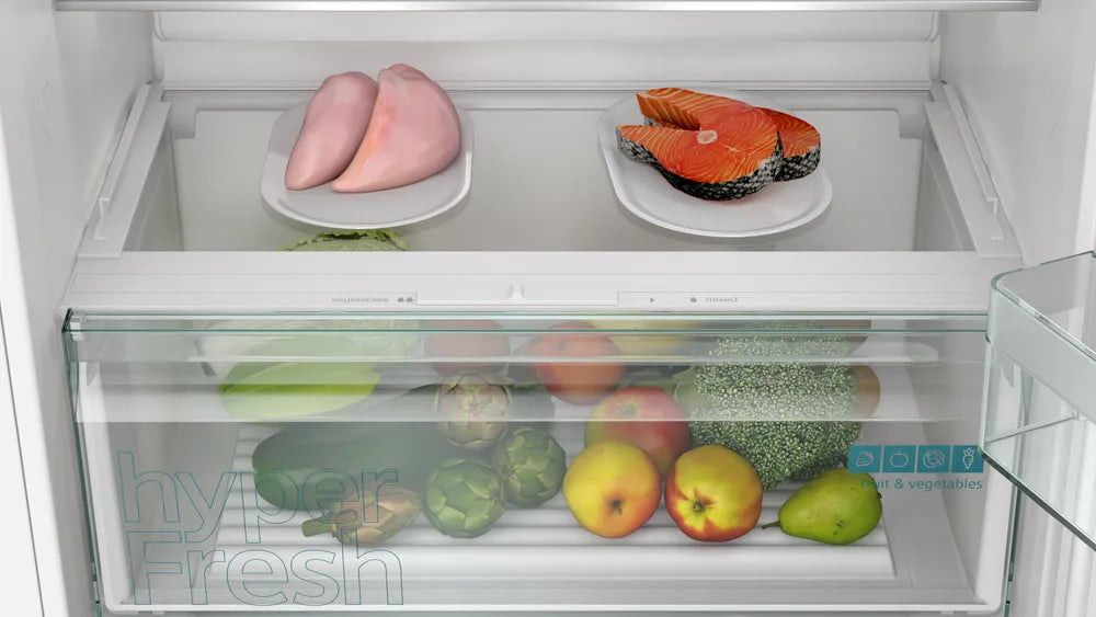 Siemens iQ100 Built‑In Bottom Freezer Fridge‑Freezer – KB96NNSE0