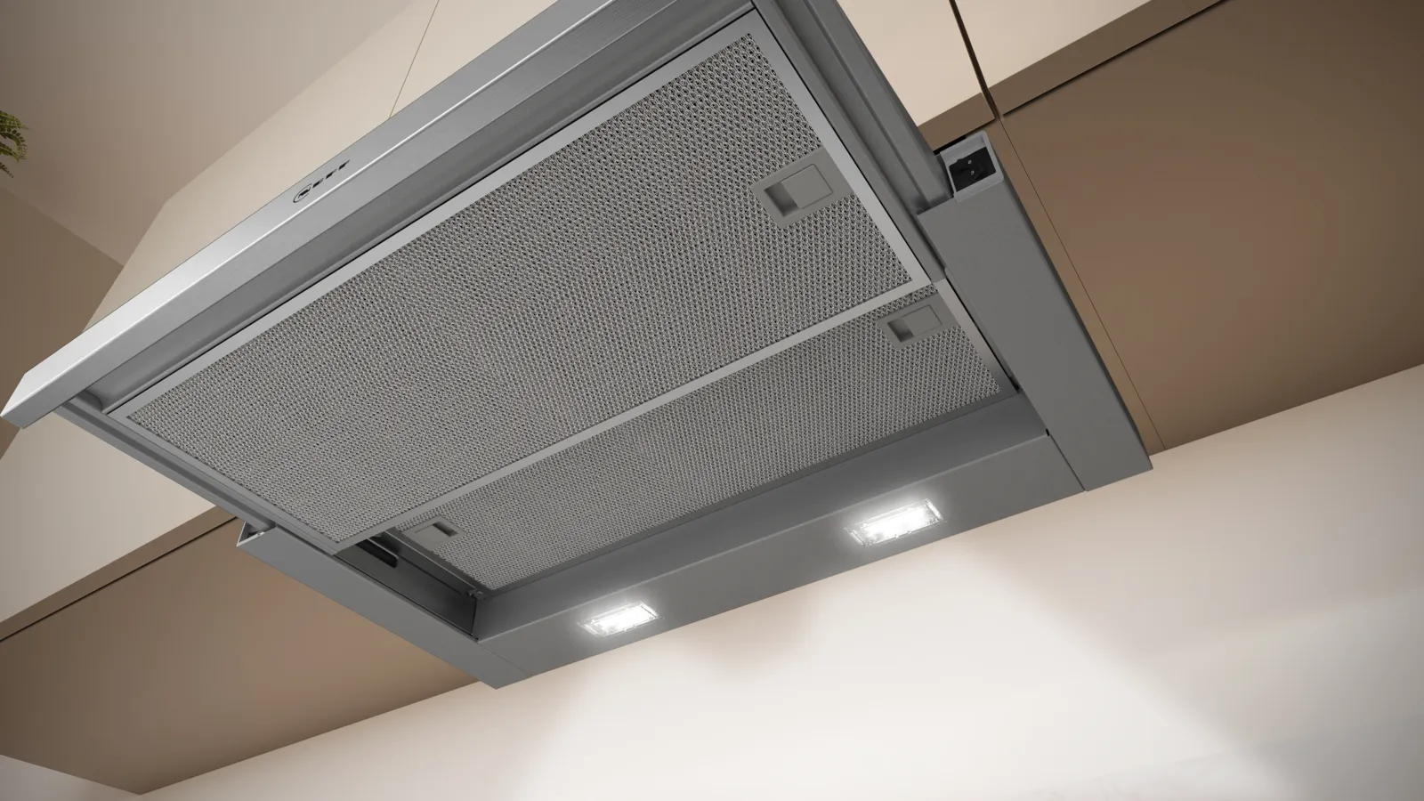 NEFF N 30 D46BR22N1B 60cm telescopic cooker hood in Silver Metallic