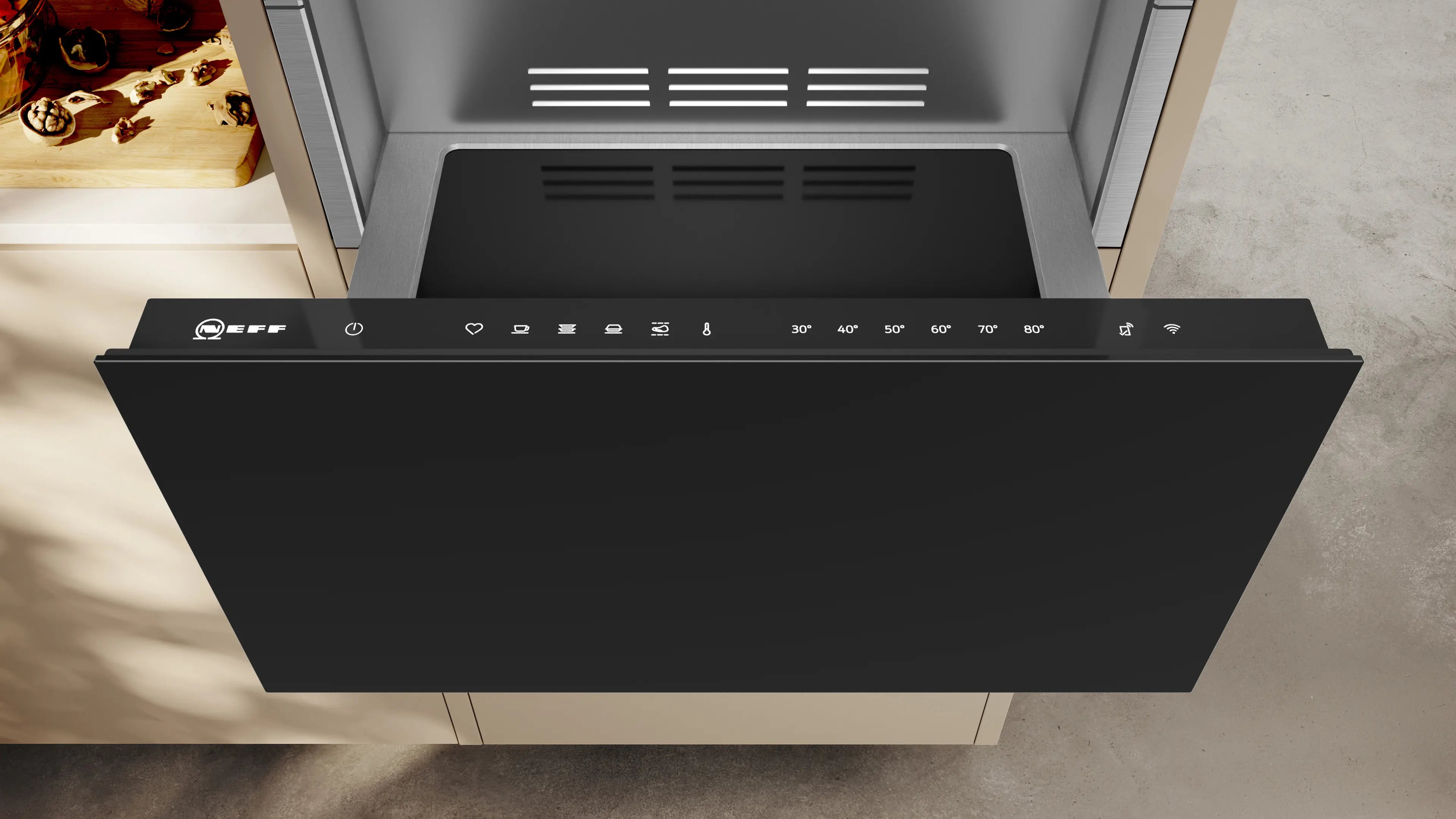 NEFF N34HA11N1B N70 built-in warming drawer in Stainless Steel