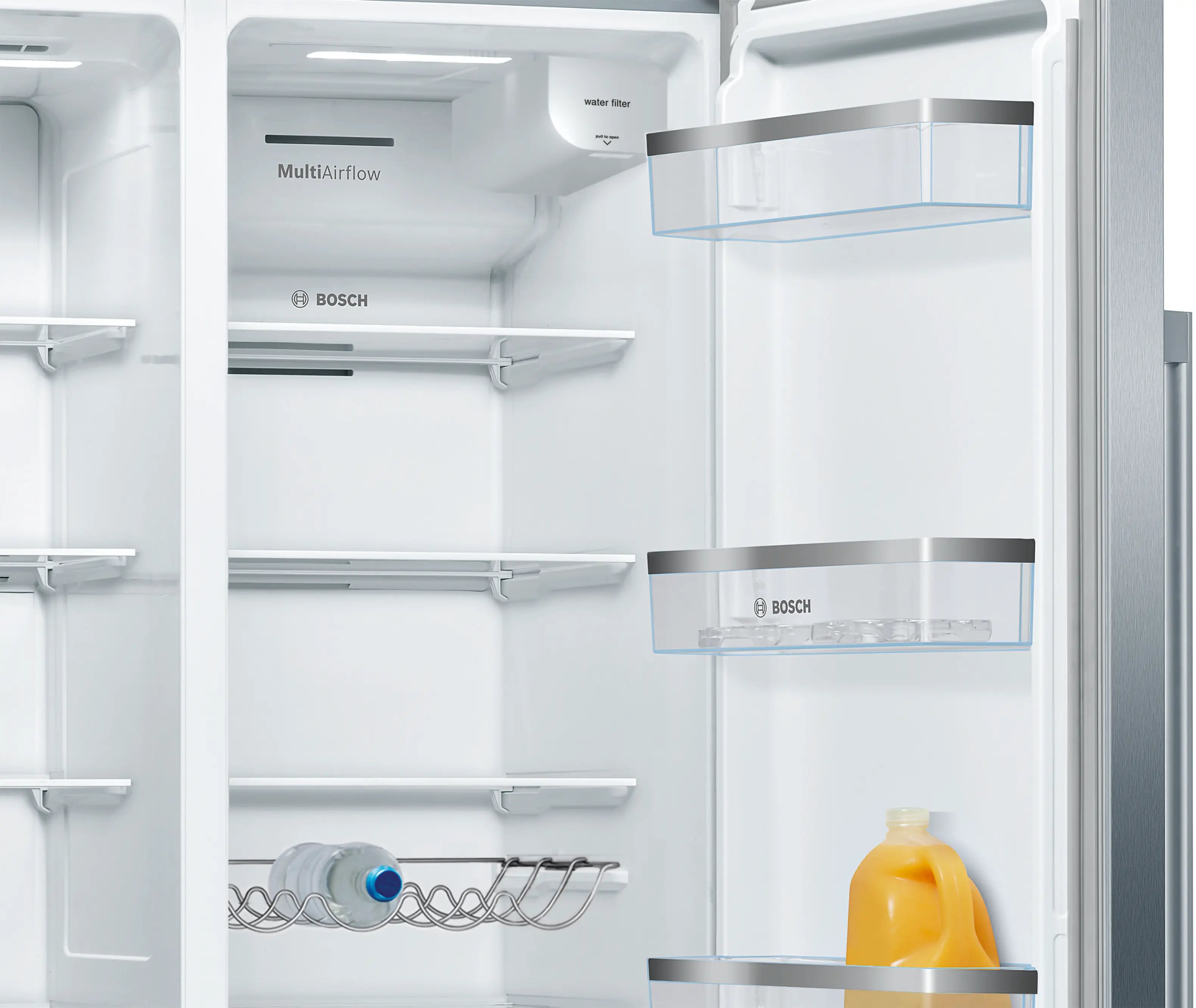 Bosch Series 6 KAD93AIERG American Side by Side Fridge Freezer in Stainless Steel