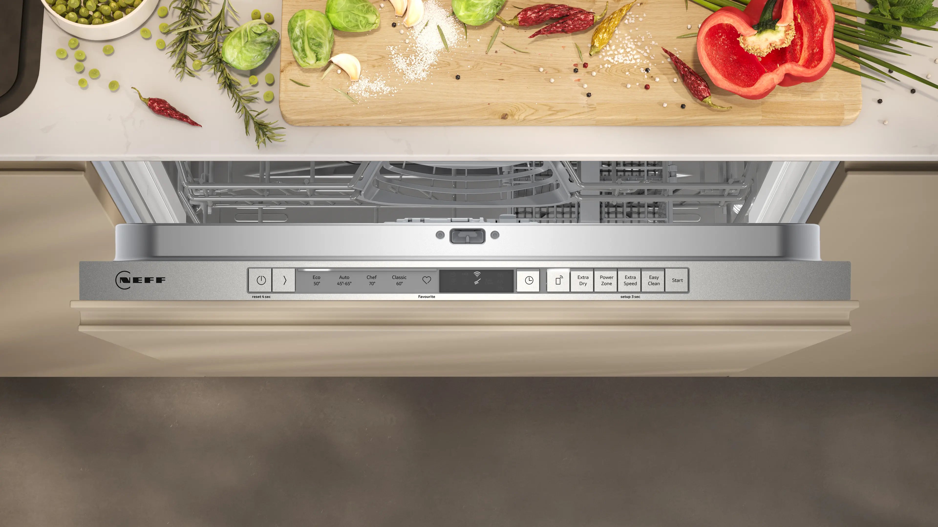 NEFF S153HKX03G N30 fully integrated dishwasher in Stainless Steel