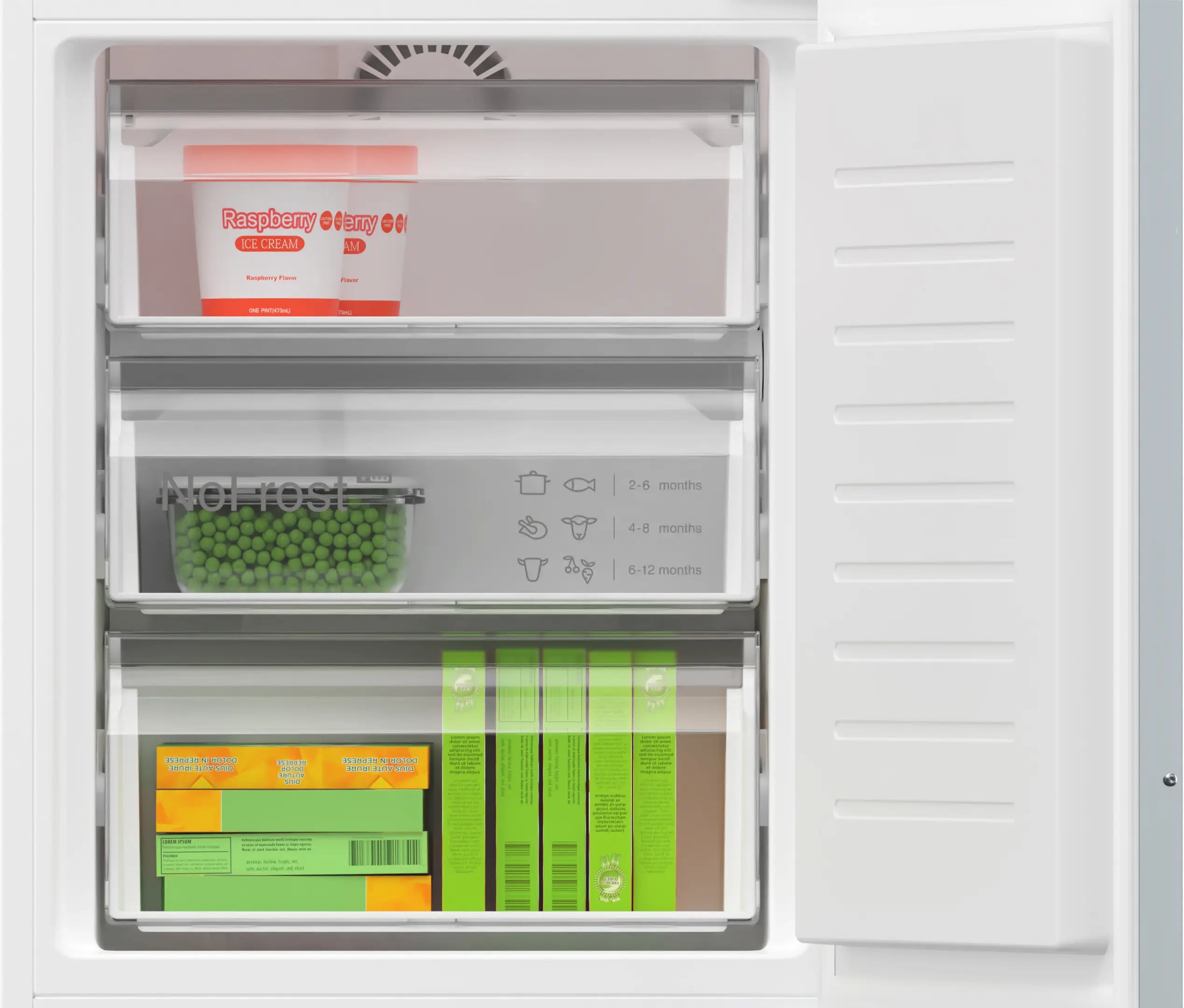 Bosch Series 4 260L Built-In Fridge Freezer | KIN86VFE0G
