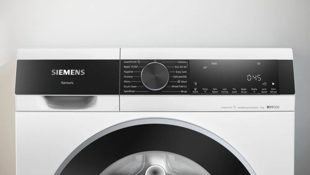 Siemens IQ500 Washing machine, front loader 9 kg max. 1600 rpm | WG46G2Z1GB