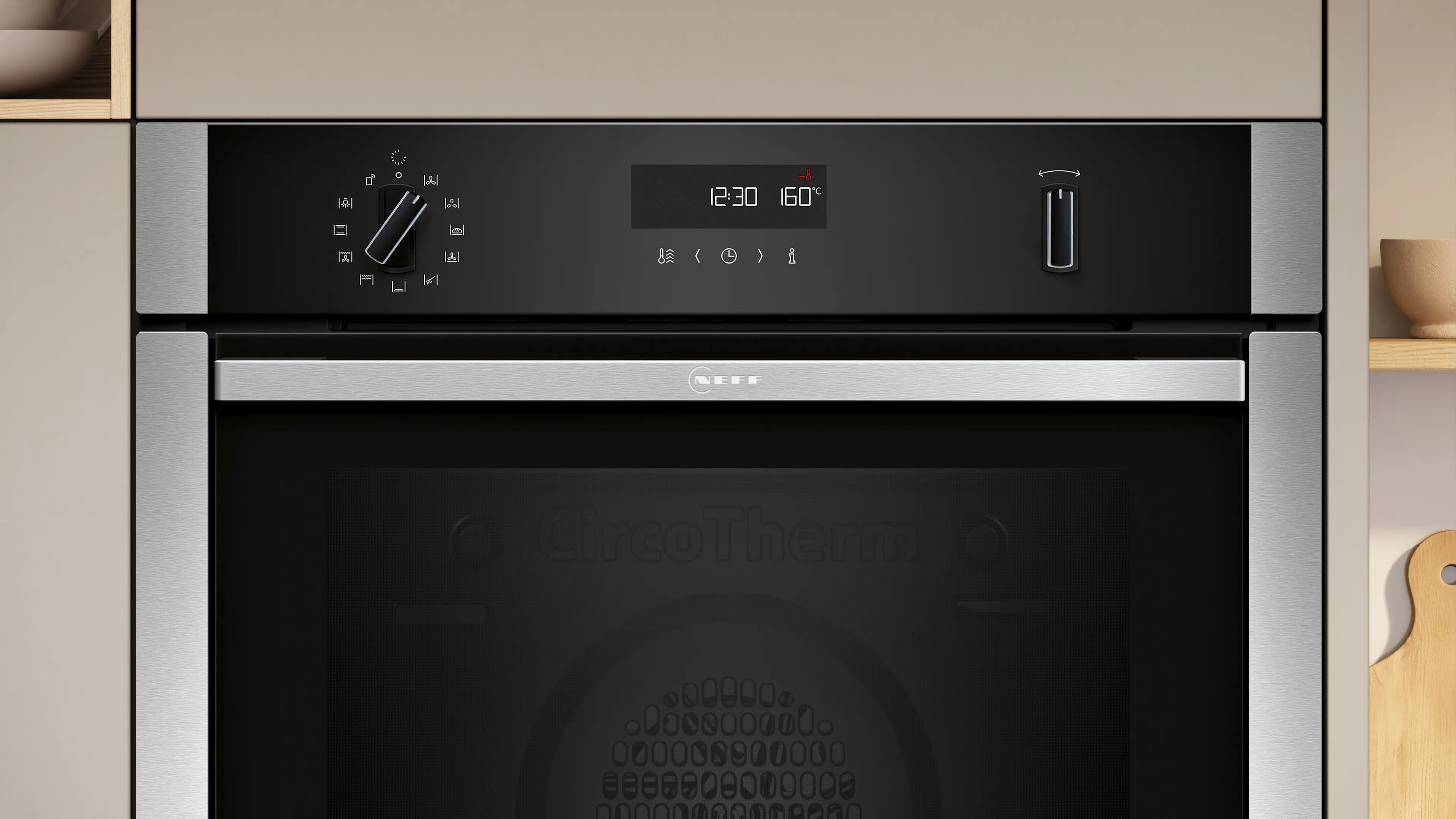 NEFF N50 B6ACH7AN7B Slide&Hide pyrolytic single oven in Stainless Steel