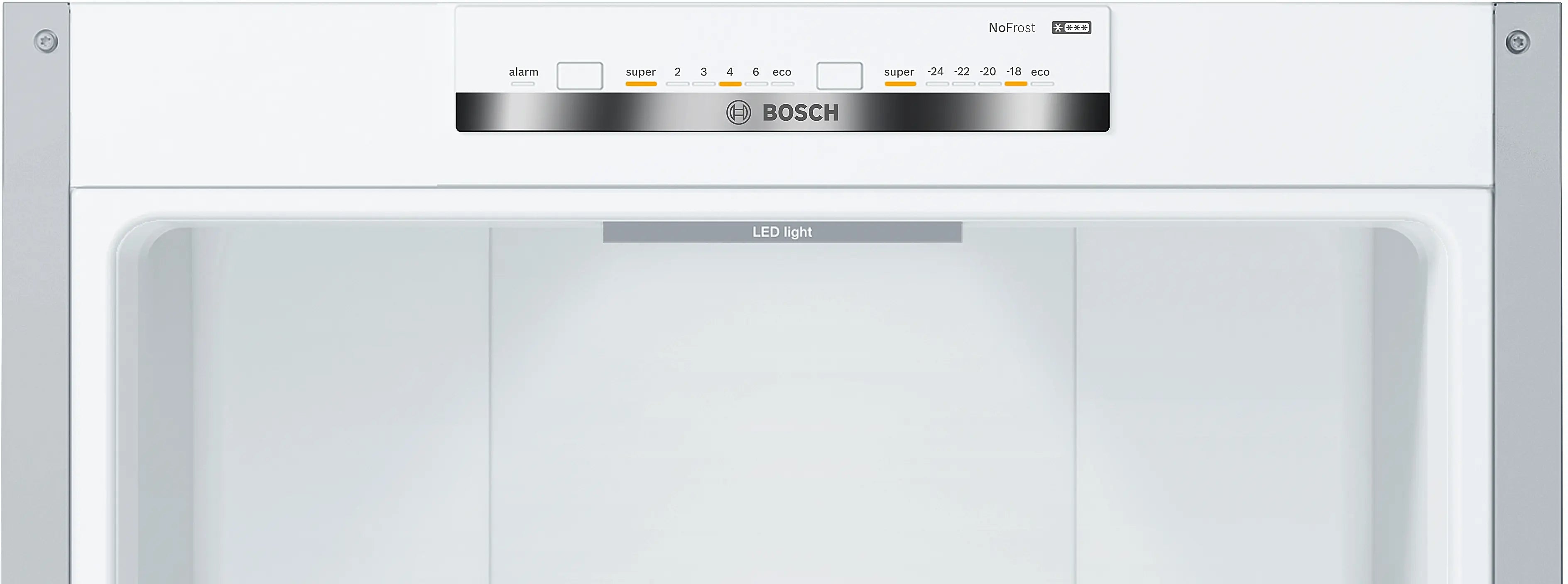 Bosch KGN392LEBG Series 4 freestanding fridge freezer in Stainless Steel Look