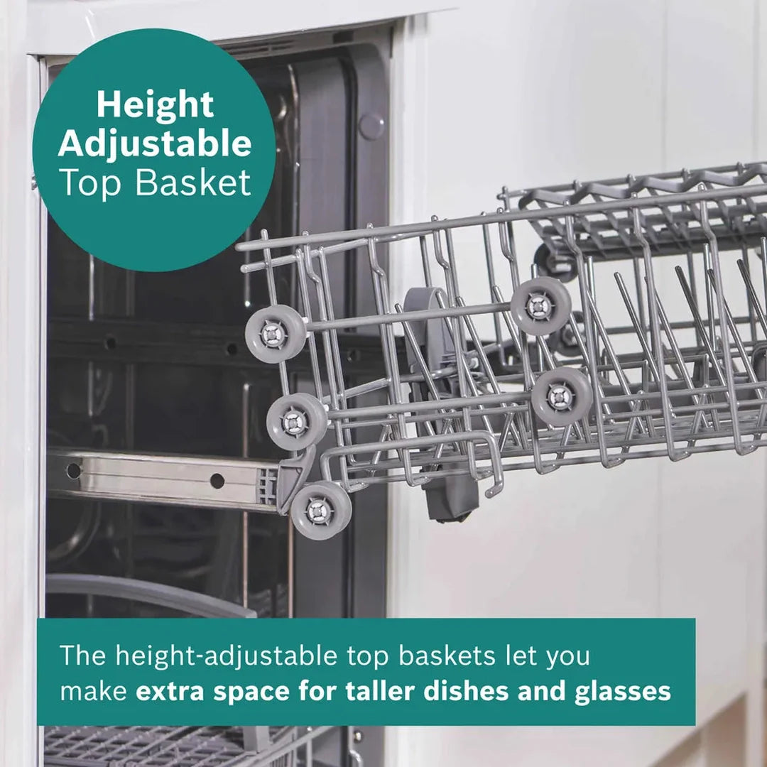 Bosch Series 2 free-standing dishwasher 60 cm Brushed steel anti-fingerprint | SMS26AI08G Bosch Dishwasher Euronics Ireland