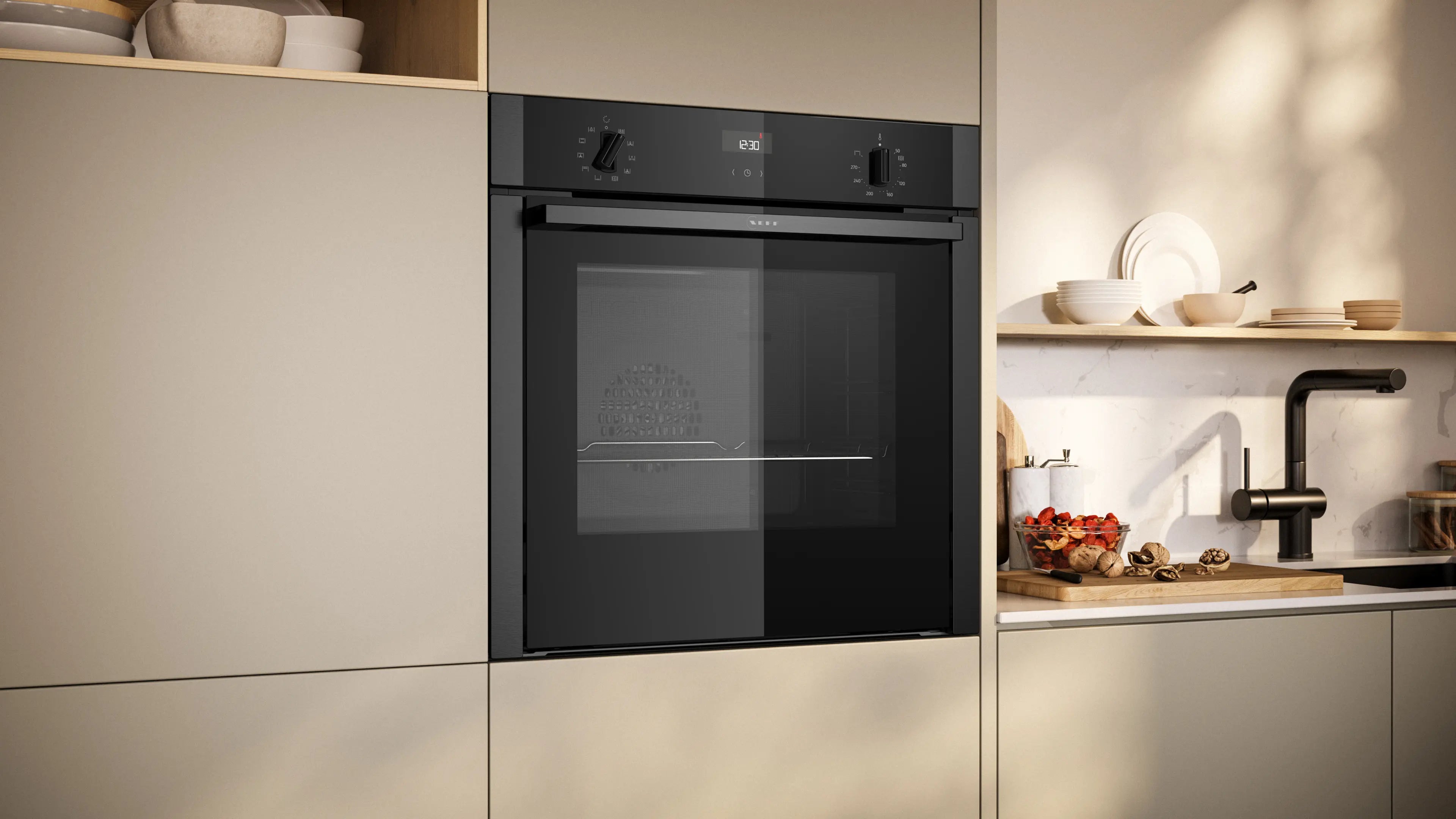 NEFF N50 Slide&Hide built-in single oven B3ACE4AG3B in Graphite-Grey