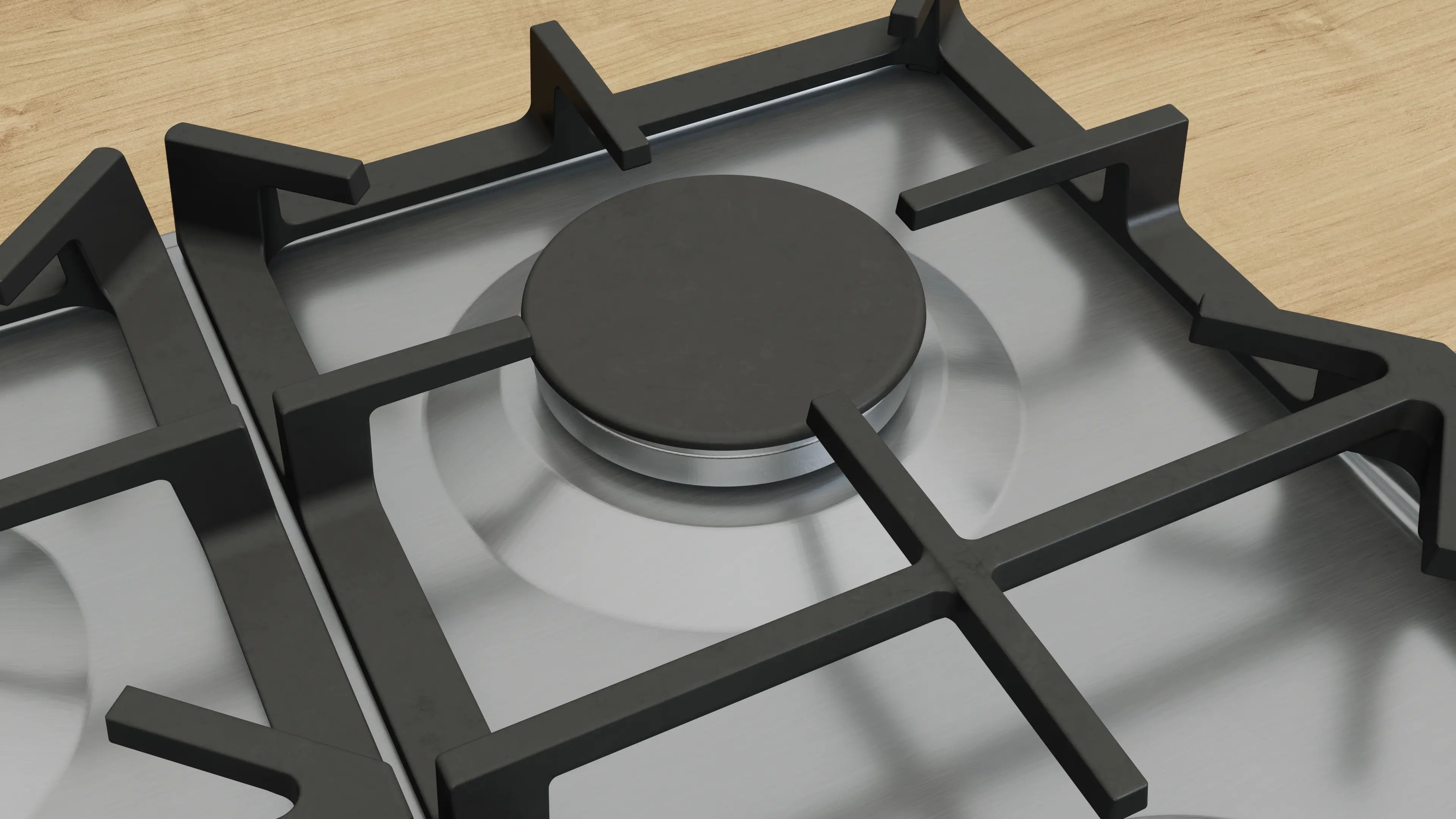 NEFF N 70 T27CIS8N0 75cm 5 burner gas hob in Stainless Steel