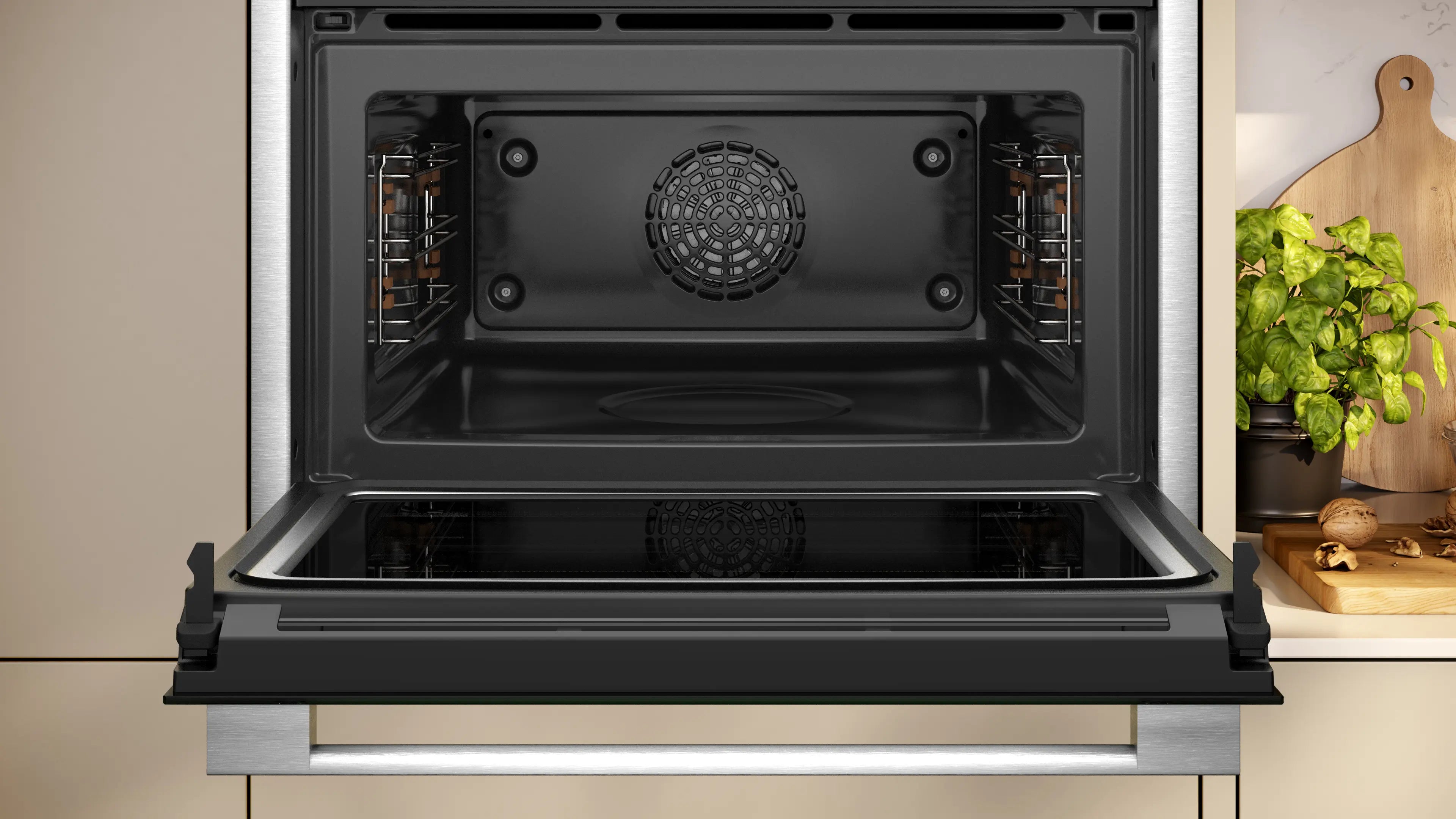 NEFF N70 C24MR21N0B built-in compact oven with microwave in Stainless Steel