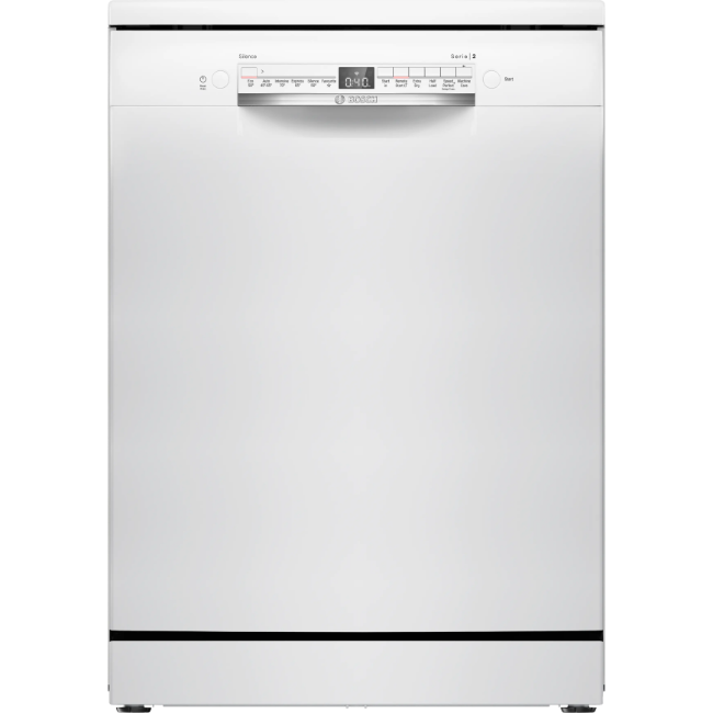 Bosch Serie 2 Smart Freestanding 13 Place Dishwasher White | SMS2HVW06G