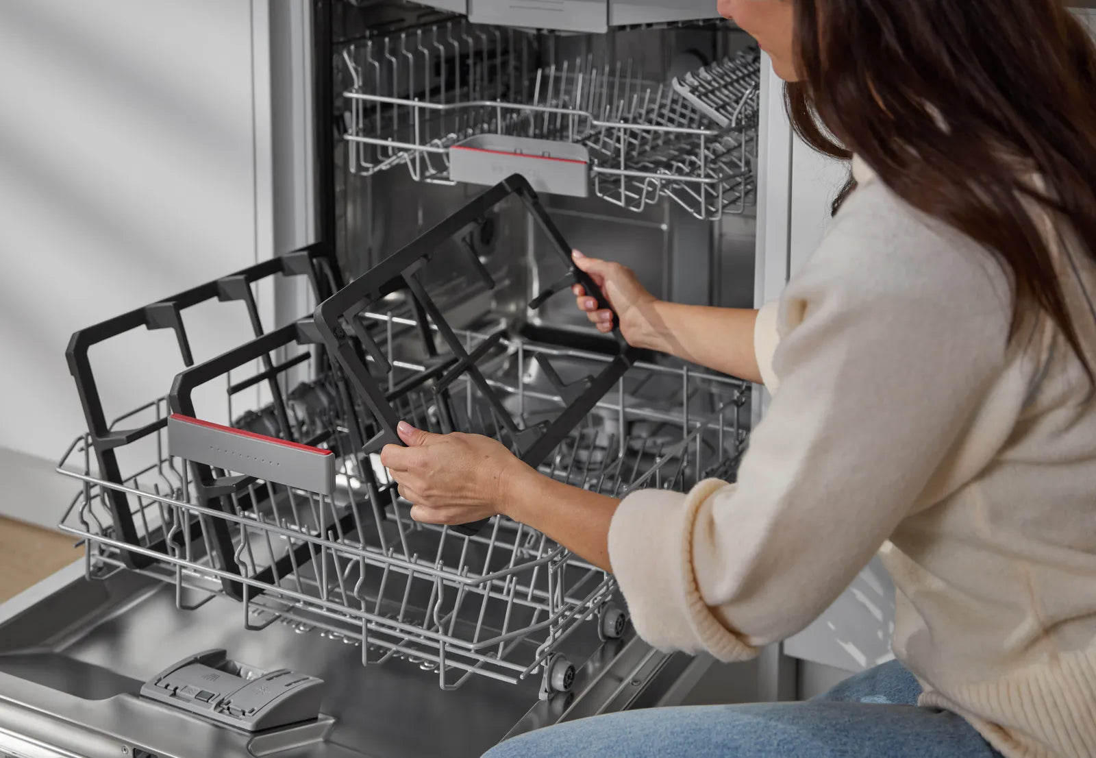 Bosch PGQ7B5K90 Series 4 75cm 5 burner gas hob with central wok burner in Stainless Steel