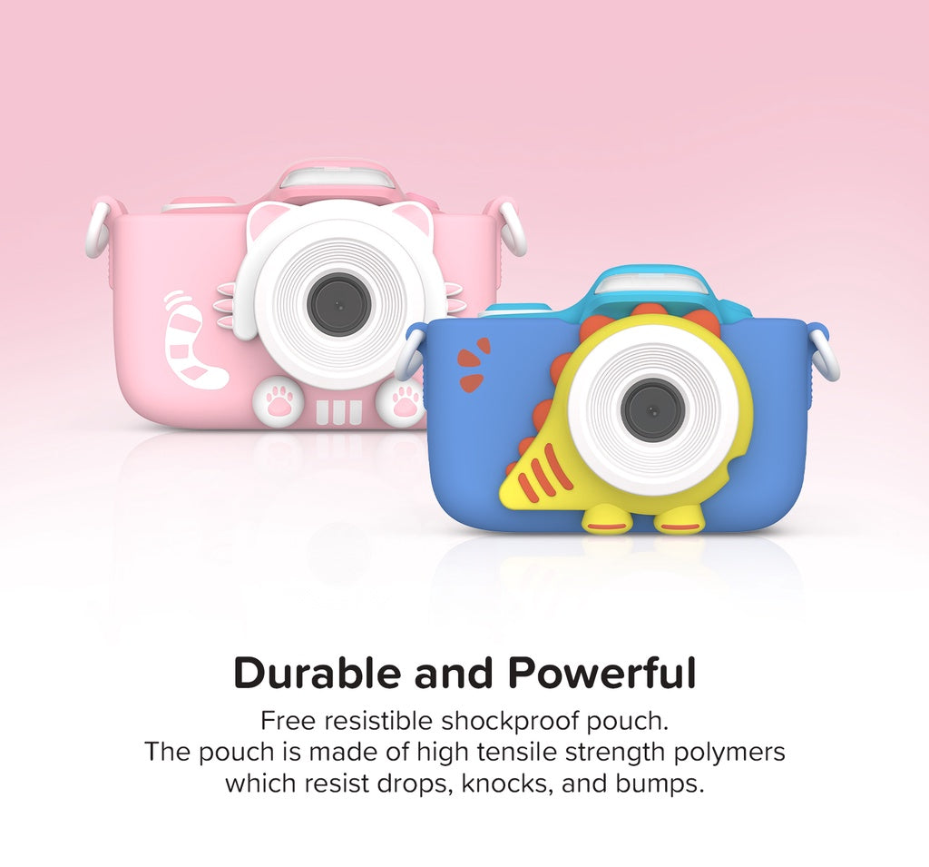 myFirst Camera 3 - 16MP Kids Camera with Dual Lens & Selfie Mode - Blue | 256-FC2003SA-BE01