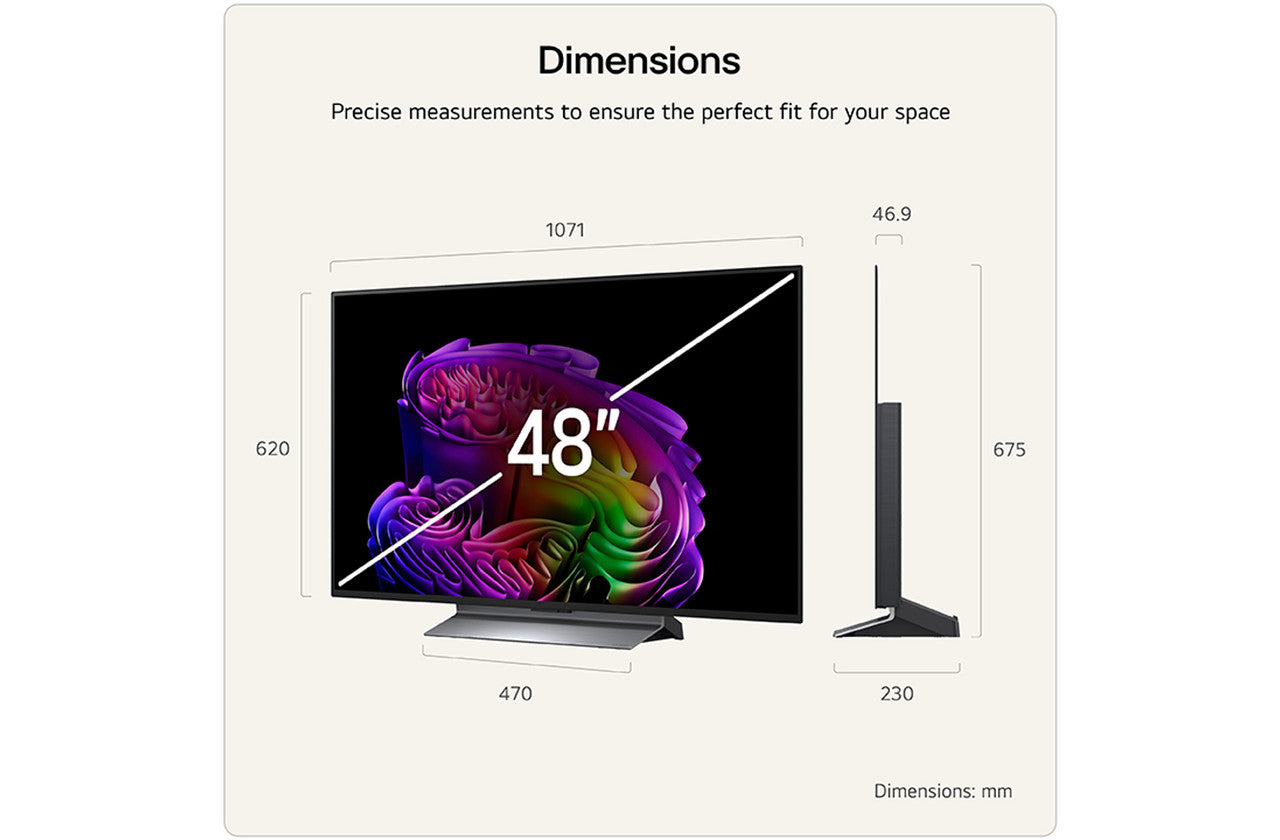 LG 48-inch 4K OLED evo AI TV | OLED48G66LS.AEI