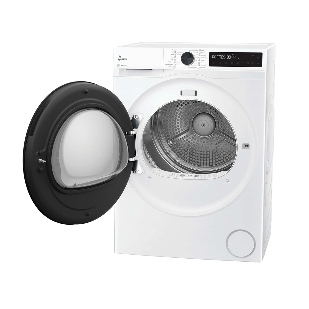 Hoover Pro Dry Series 3 9kg Heat Pump Tumble Dryer - White - door open