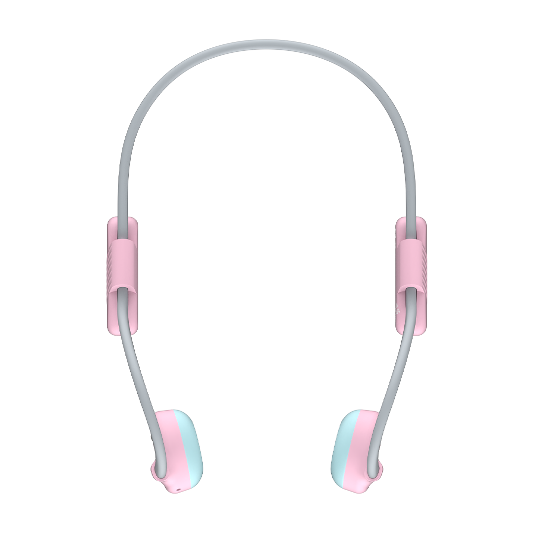 myFirst Headphones BC Wireless Lite - Bone Conduction, 85dB Safe, IP68 Waterproof - Pink | 256-FH8504SA-PK01